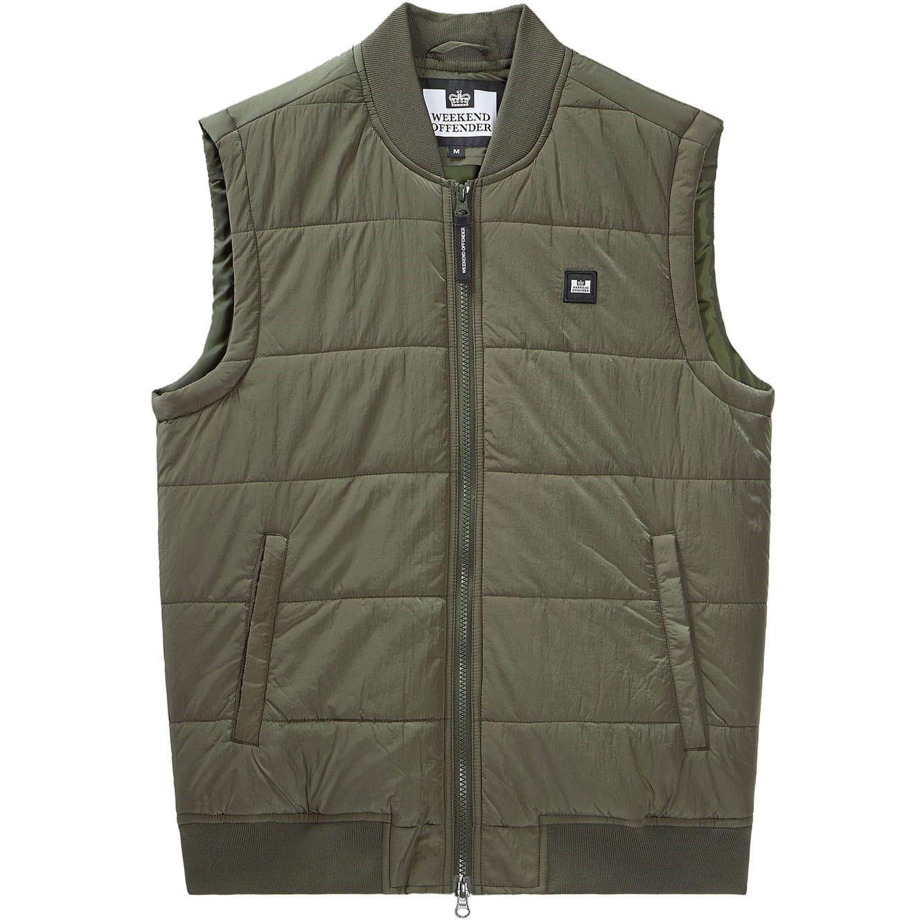 Green - Weekend Offender - Saharun Lightweight Quilted Gilet - 3