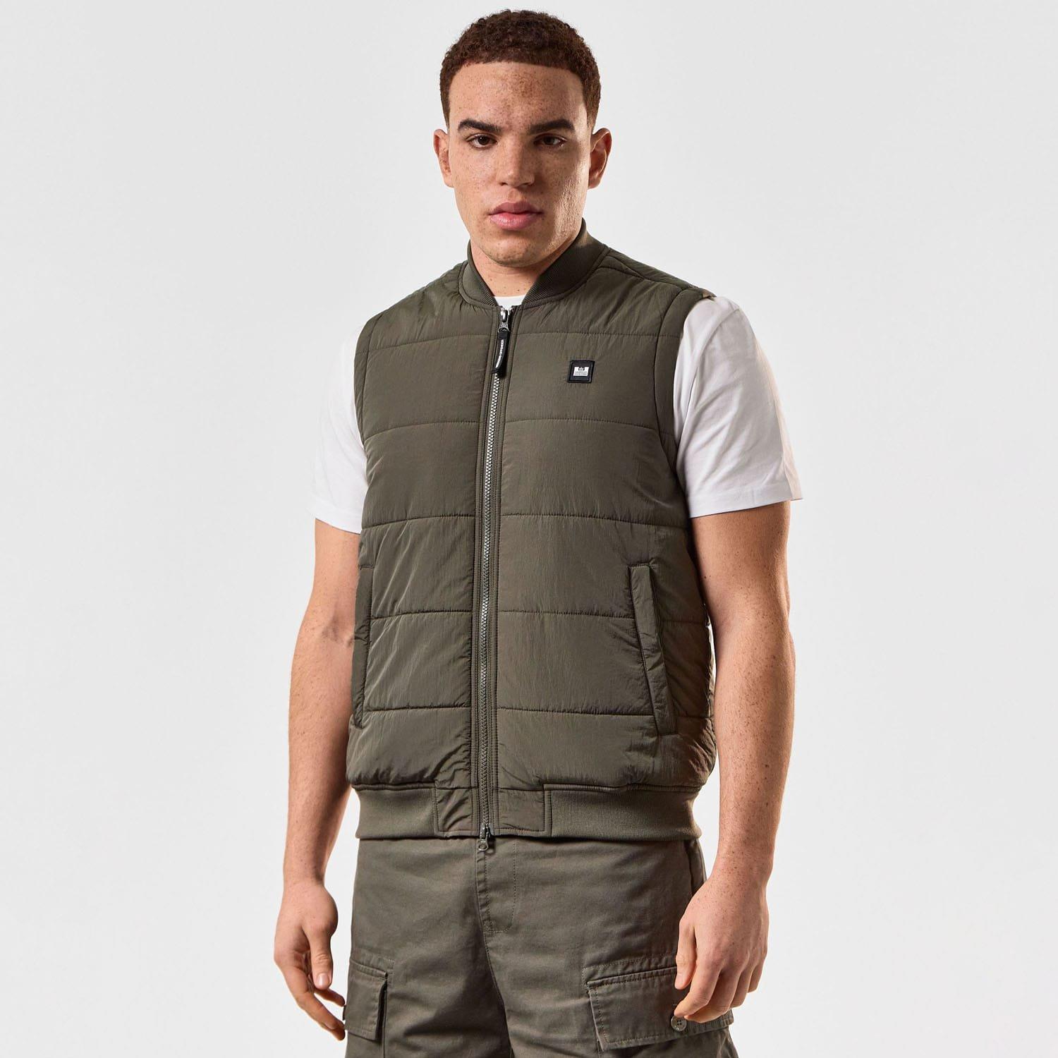 Green - Weekend Offender - Saharun Lightweight Quilted Gilet - 5