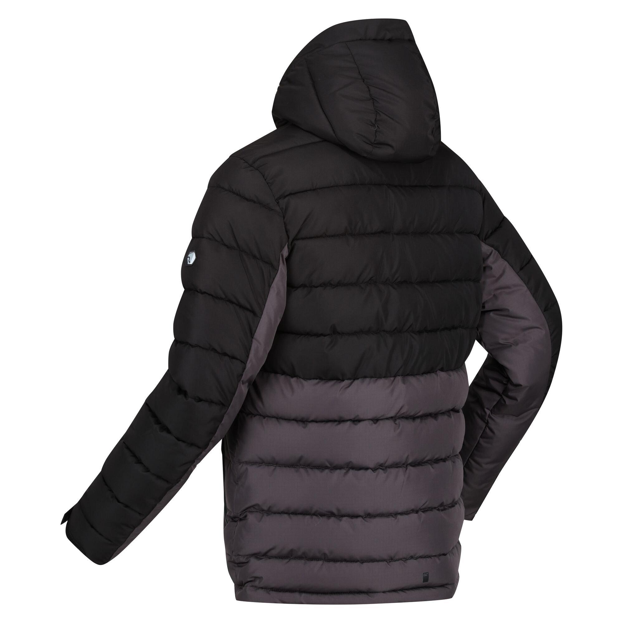 Black/Dkgrey - Regatta - Men's Nevado VI Water-Repellent Feather-Free Quilted Jacket - 5