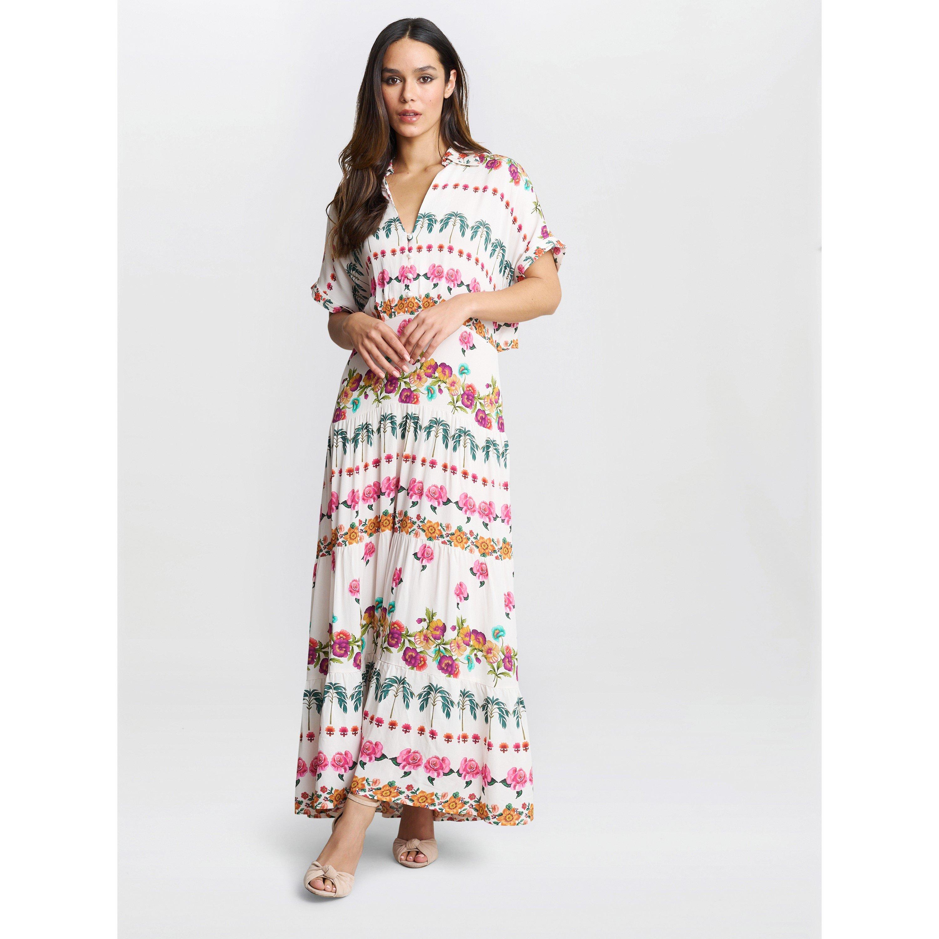 Multi - Gina Bacconi - Women's Sasha Floral Shift Dress - 3