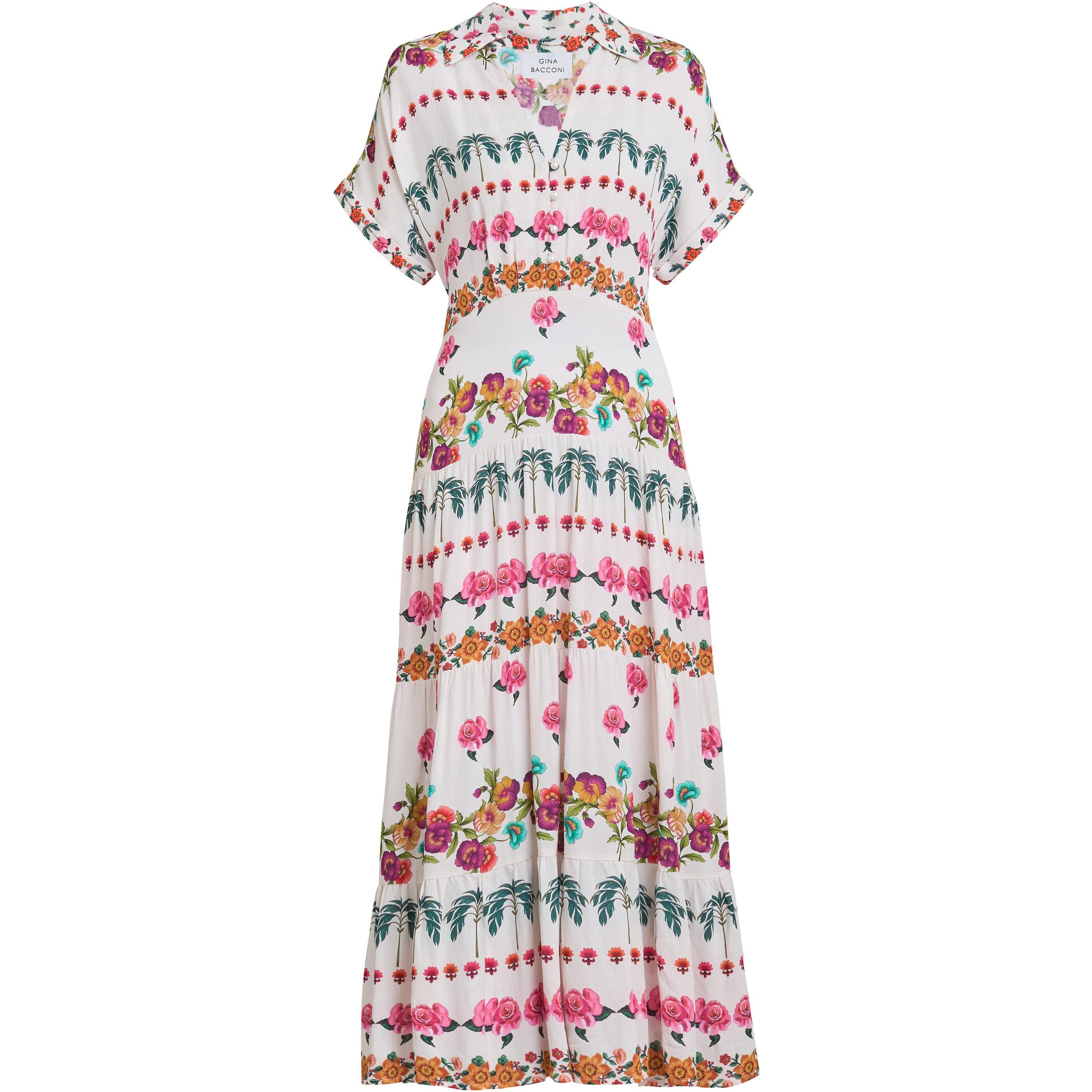 Multi - Gina Bacconi - Women's Sasha Floral Shift Dress - 4