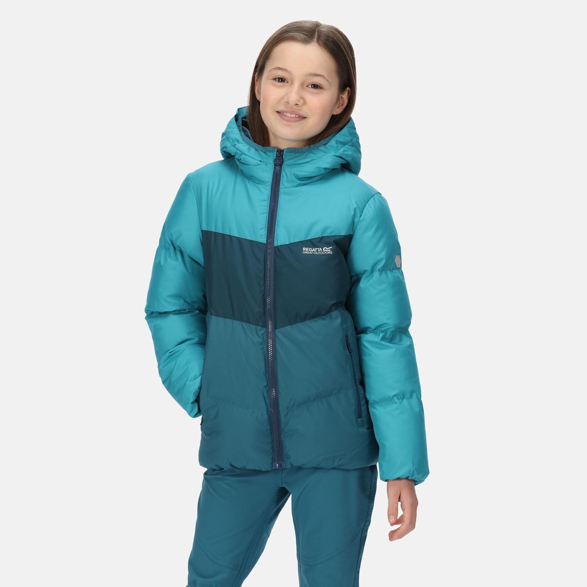Pagoda/Reflc - Regatta - Unisex Kids' Lofthouse VI Water-Repellent Reflective Quilted Jacket - 2