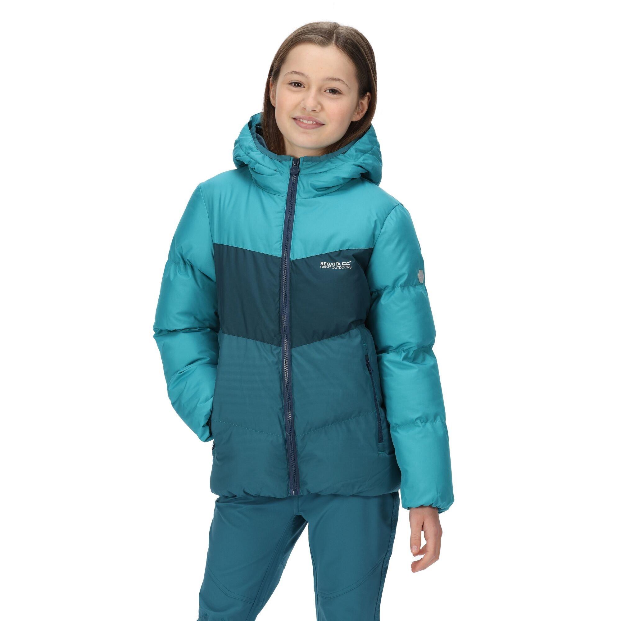Pagoda/Reflc - Regatta - Unisex Kids' Lofthouse VI Water-Repellent Reflective Quilted Jacket - 3