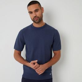 Threadbare Textured Front Knitted T-Shirt
