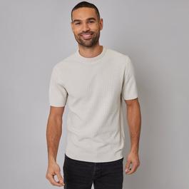 Threadbare Textured Front Knitted T-Shirt