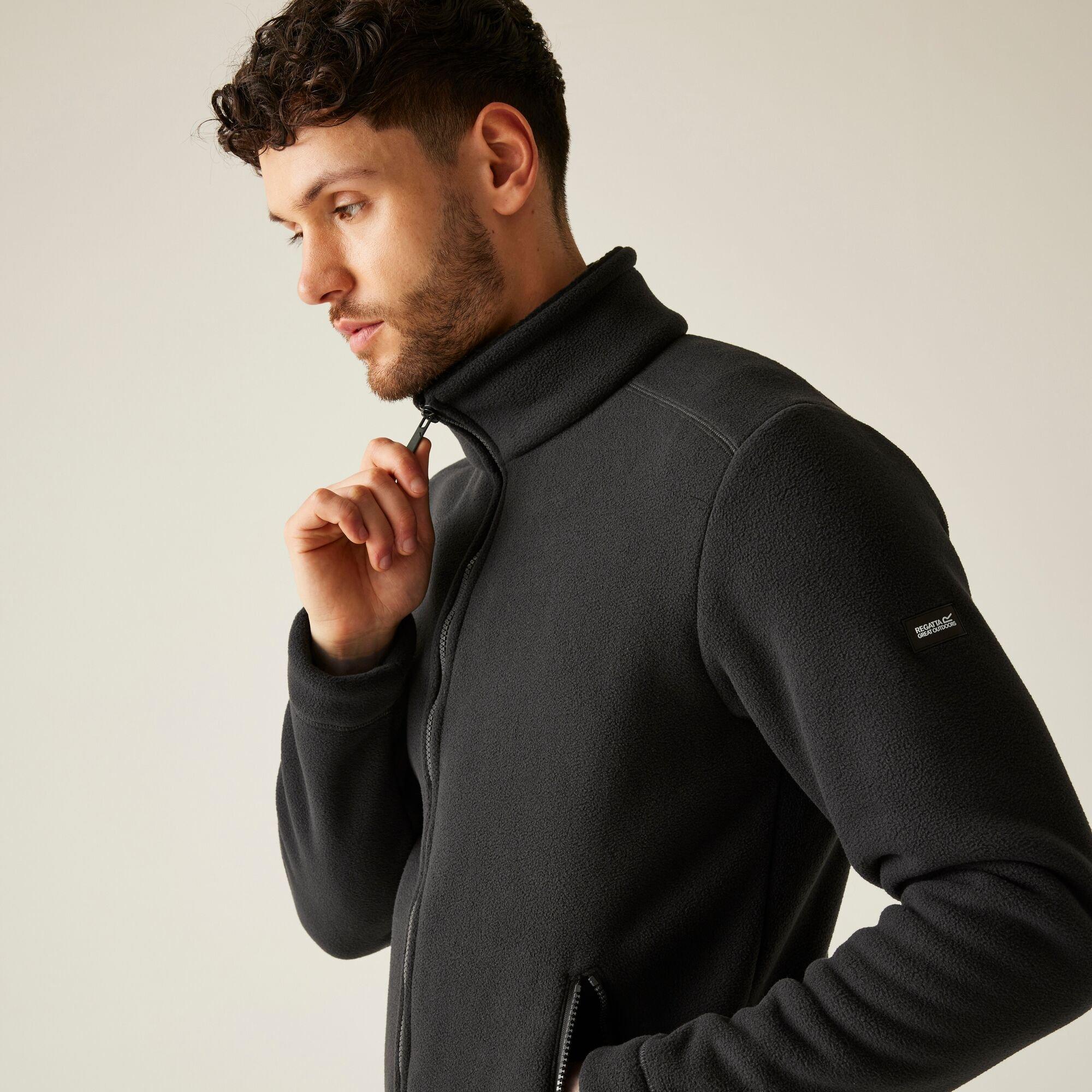 Regatta Men's Garrian Ii Full Zip Fleece - Ash(Black) - 5XL