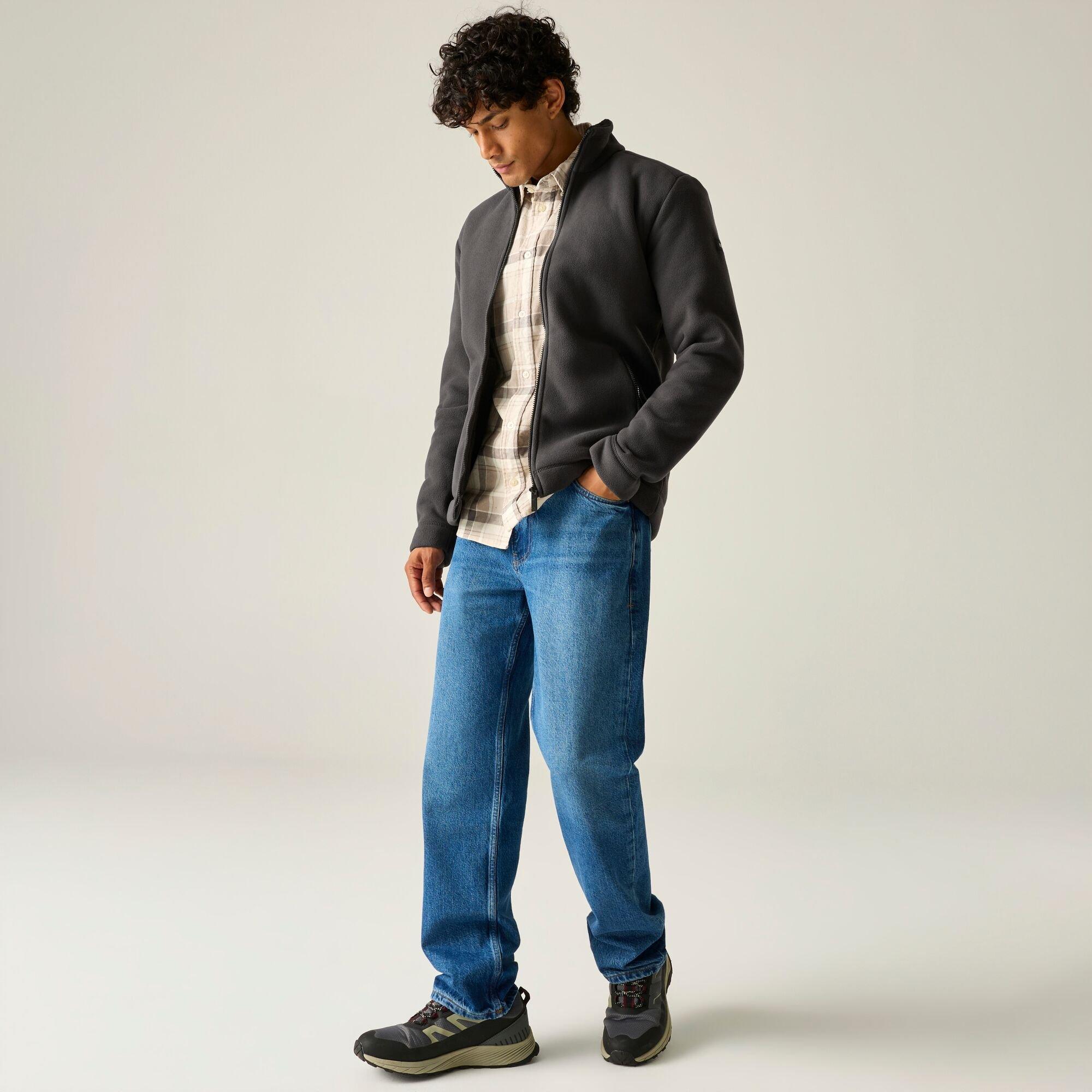 Ash(Black) - Regatta - Mens Garrian II Full Zip Fleece - 2