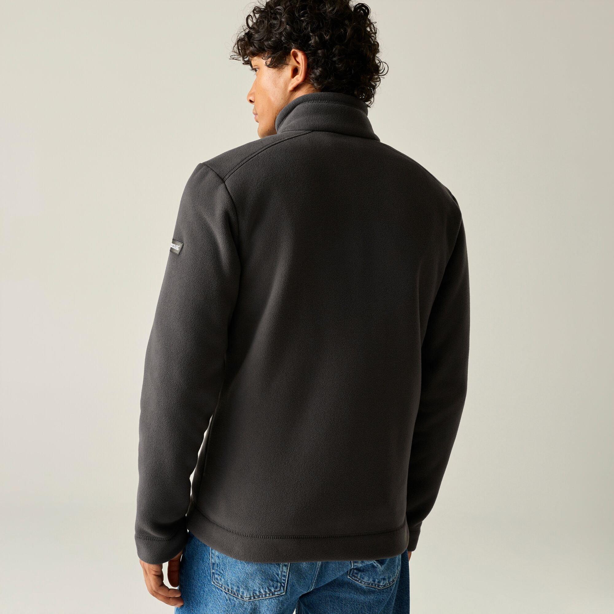 Ash(Black) - Regatta - Mens Garrian II Full Zip Fleece - 3