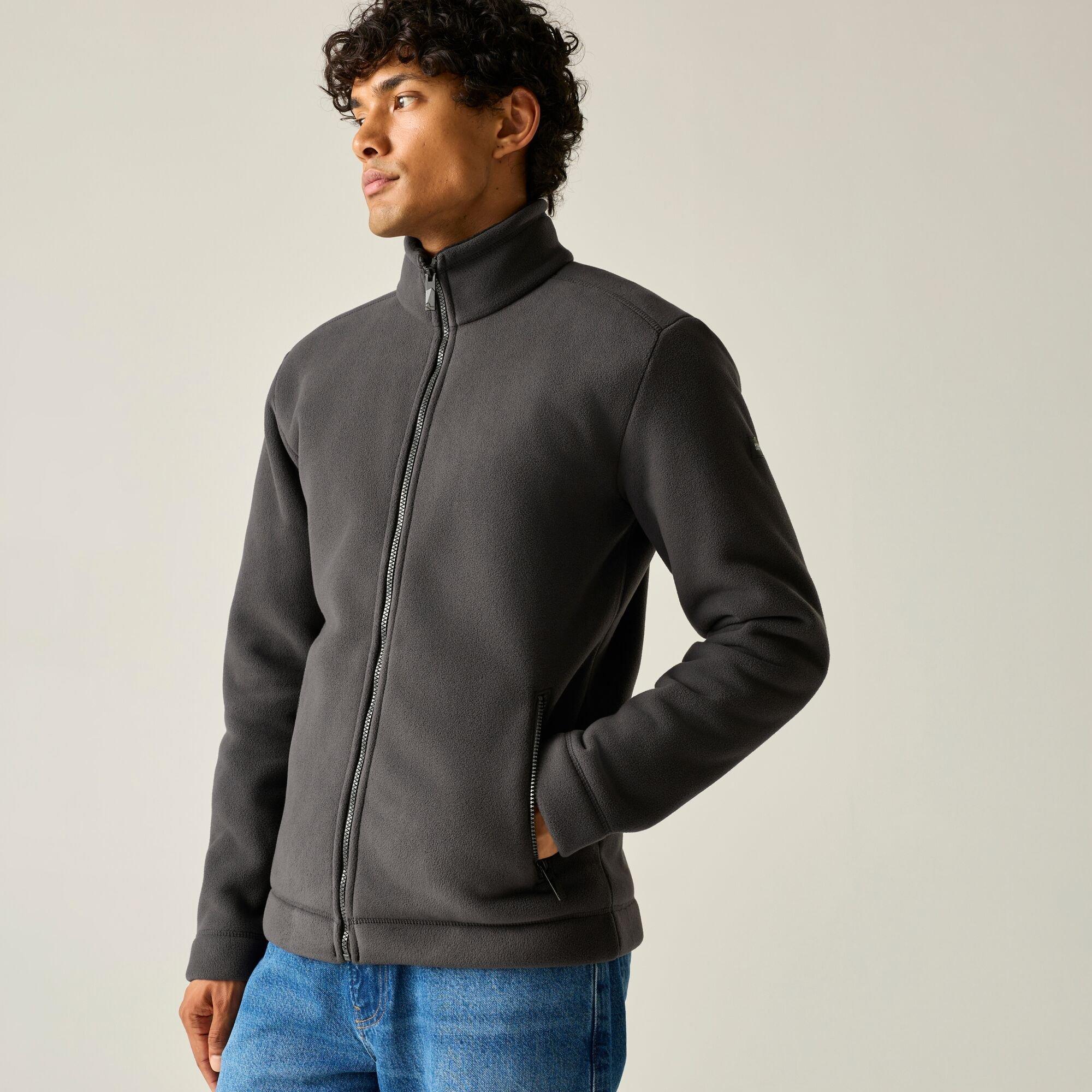 Ash(Black) - Regatta - Mens Garrian II Full Zip Fleece - 4