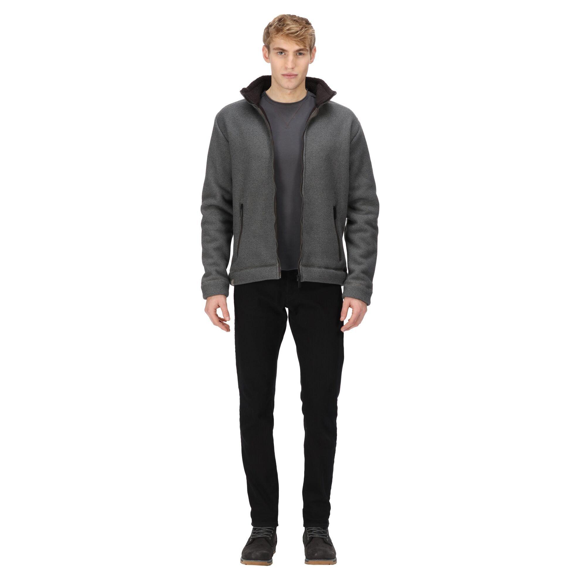 Ash(Black) - Regatta - Mens Garrian II Full Zip Fleece - 8
