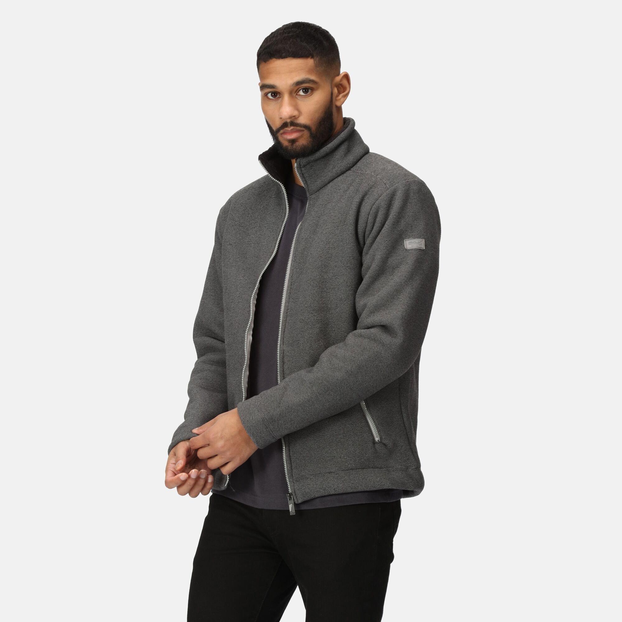 Regatta Men's Garrian Ii Full Zip Fleece - Storm Grey (Bla - L