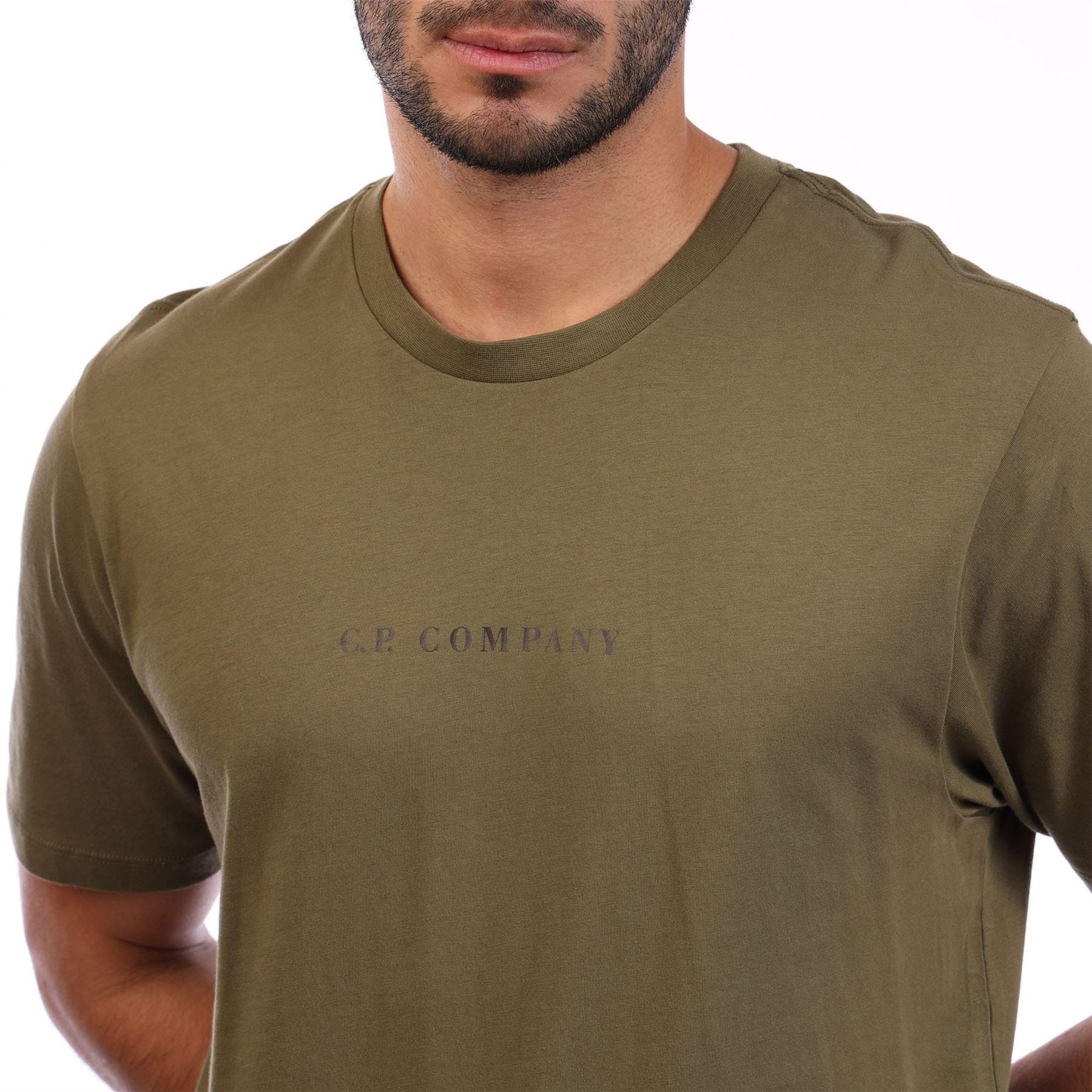 Green - CP Company - 30/1 Jersey Logo T-Shirt - 3