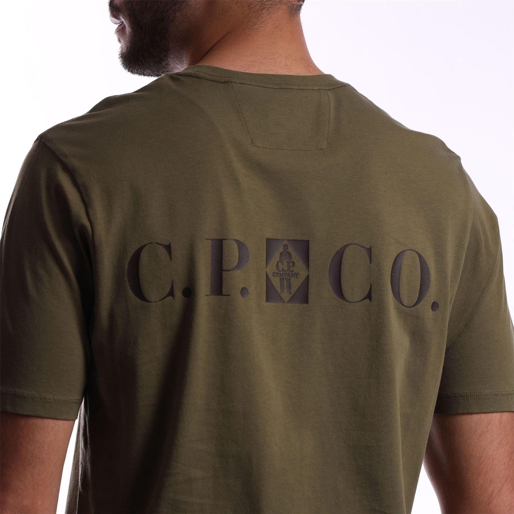 Green - CP Company - 30/1 Jersey Logo T-Shirt - 4