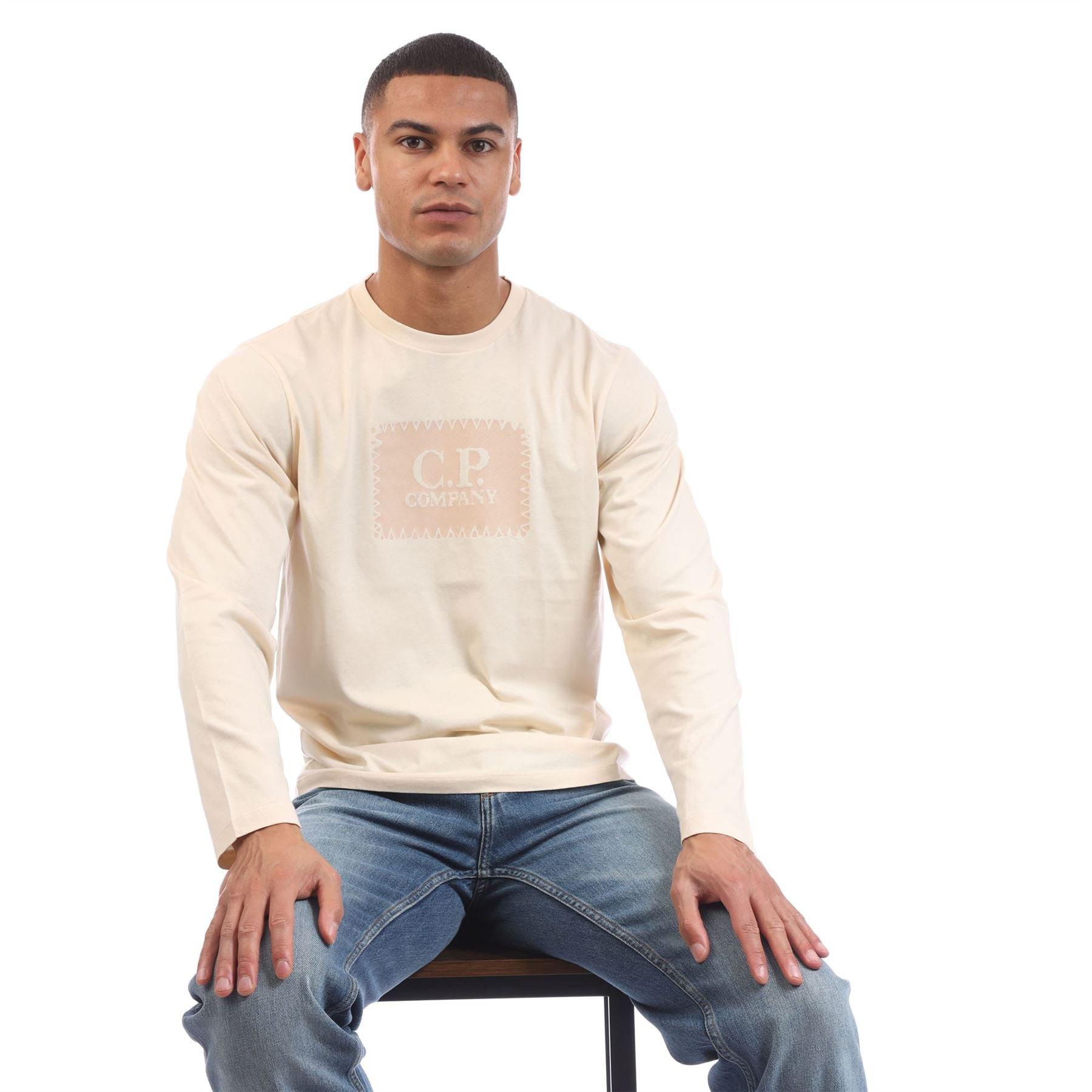 Cream - CP Company - 30/1 Jersey Logo T-Shirt - 4