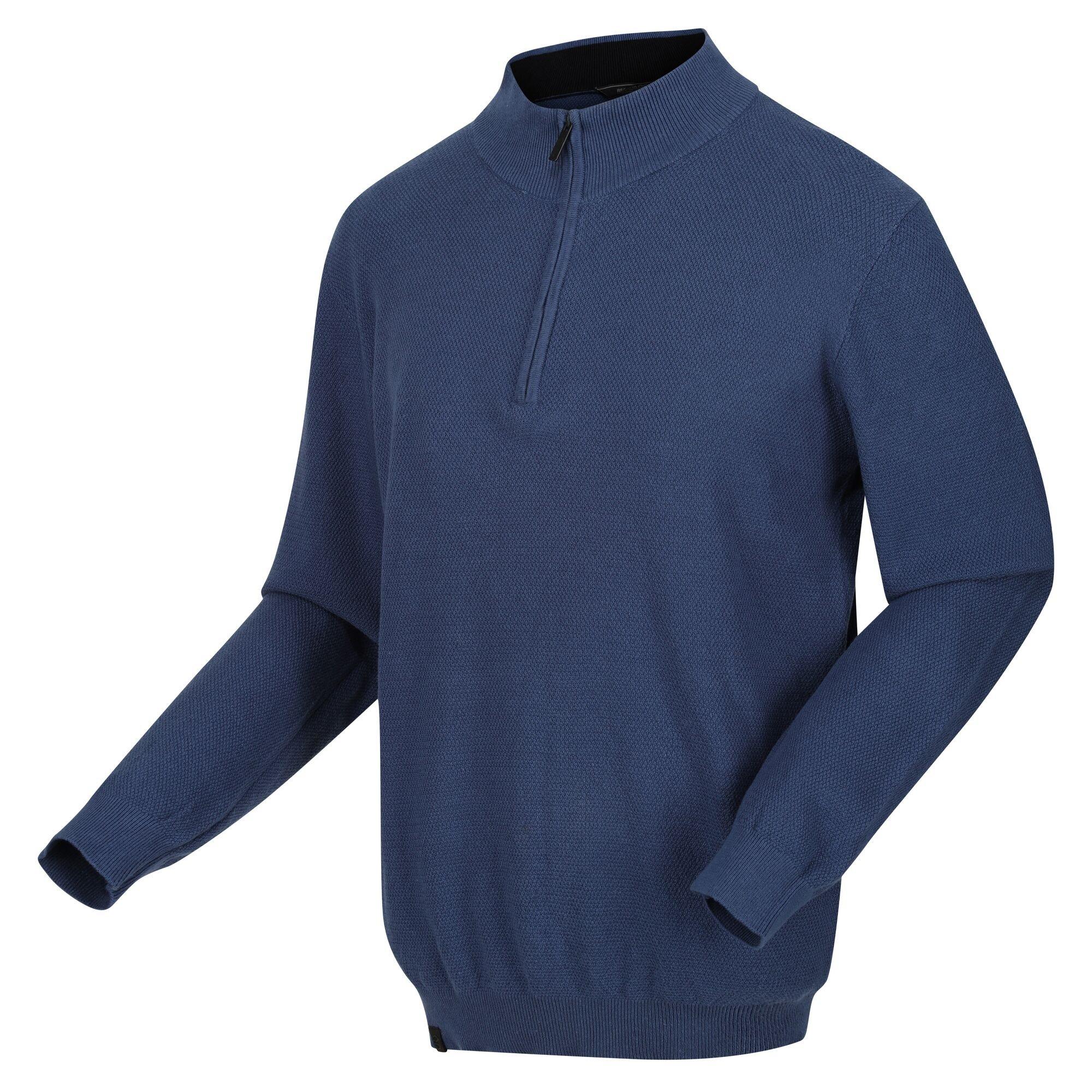 Dark Denim - Regatta - Men's Keaton Zipped Fleece Hoodie - 1