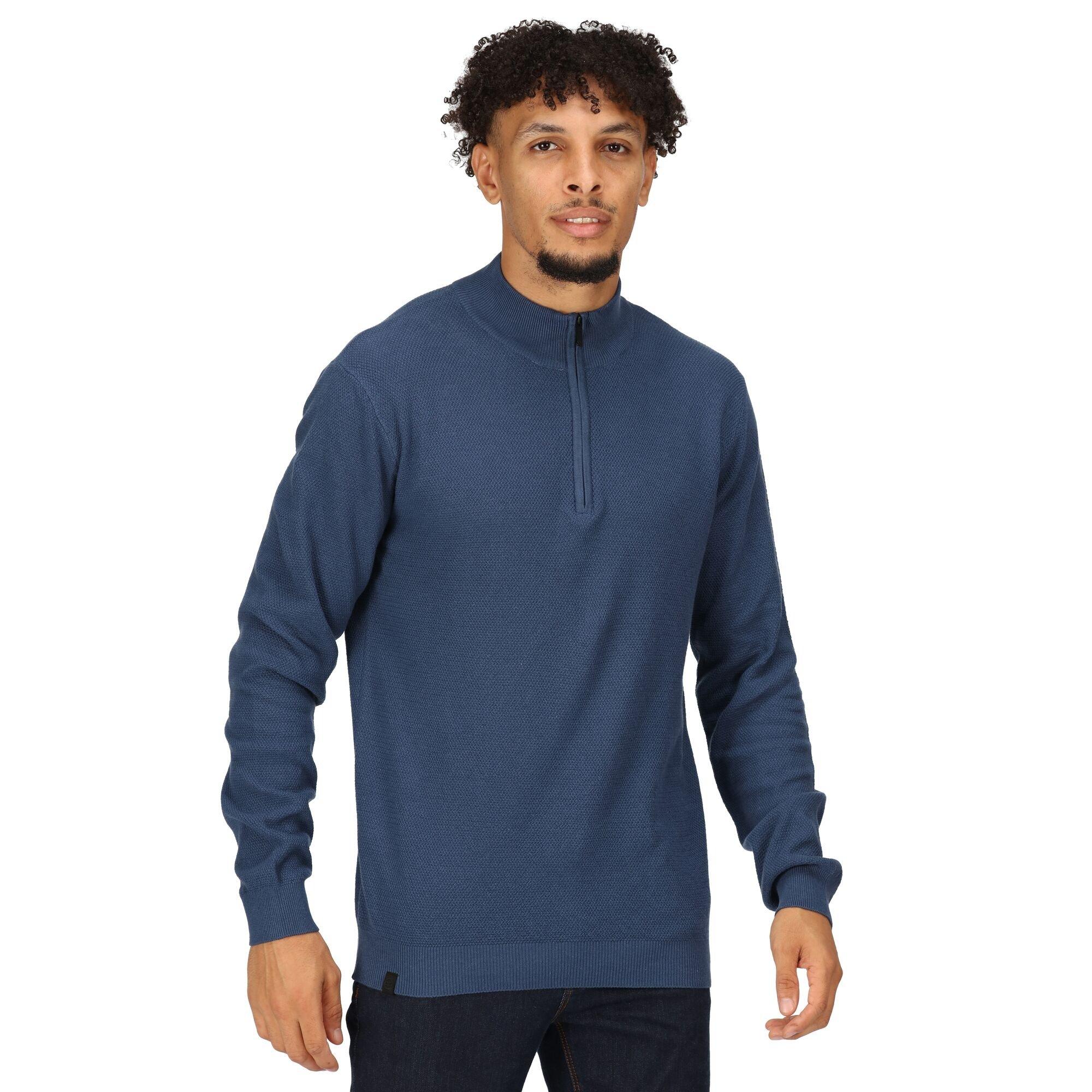 Dark Denim - Regatta - Men's Keaton Zipped Fleece Hoodie - 2