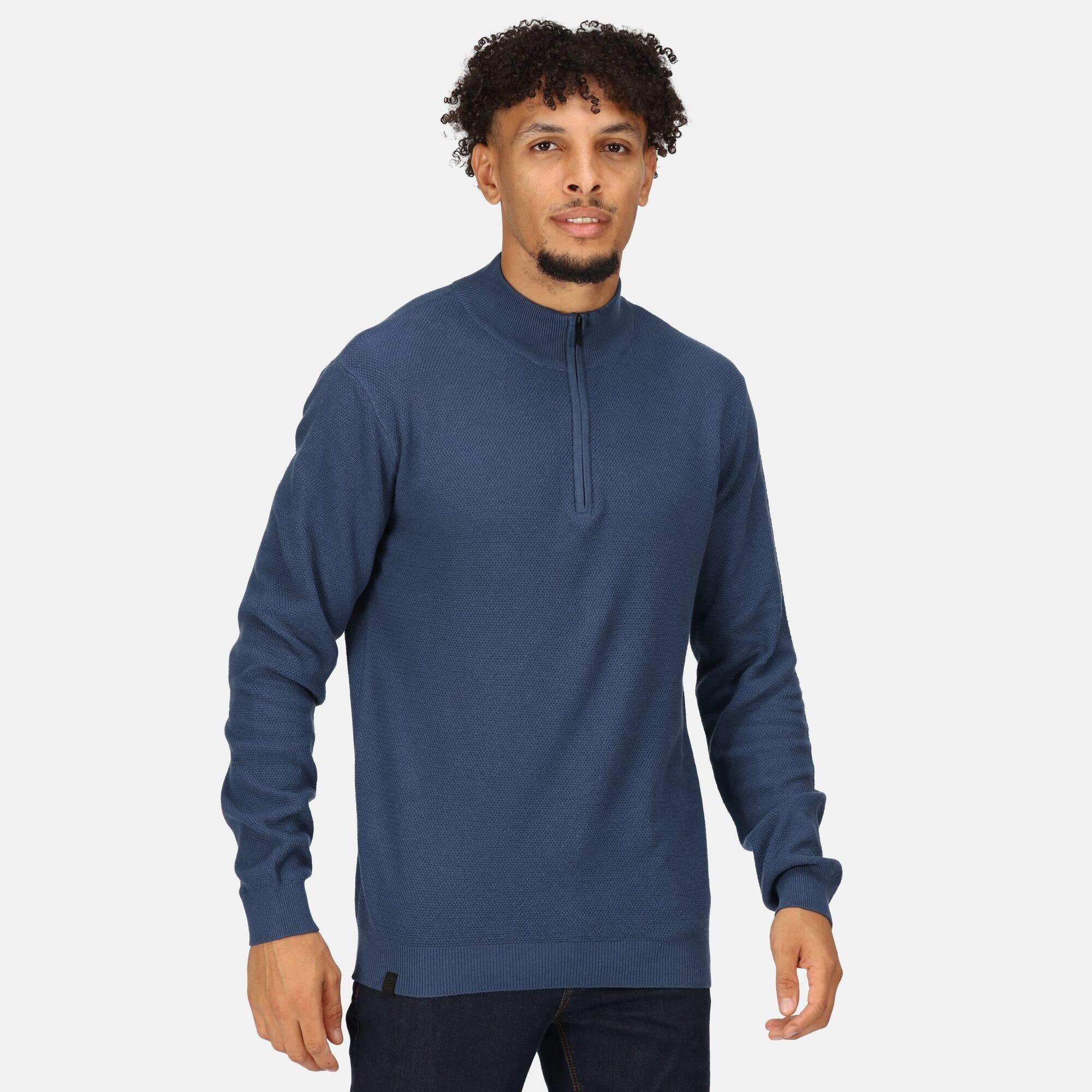 Dark Denim - Regatta - Men's Keaton Zipped Fleece Hoodie - 3
