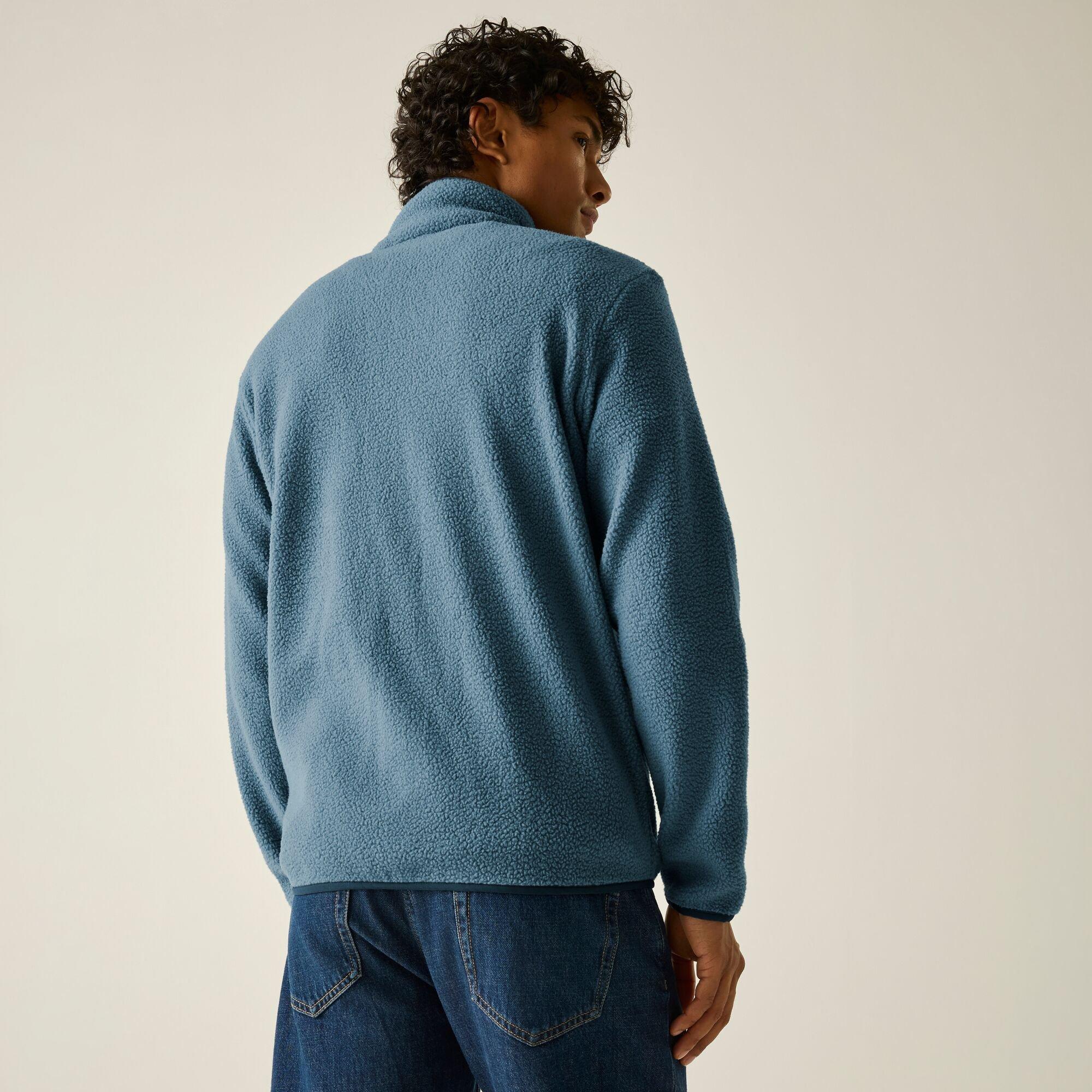 Grey Mirage/Nav - Regatta - Mens Frankie Borg Colour Block Fleece - 3
