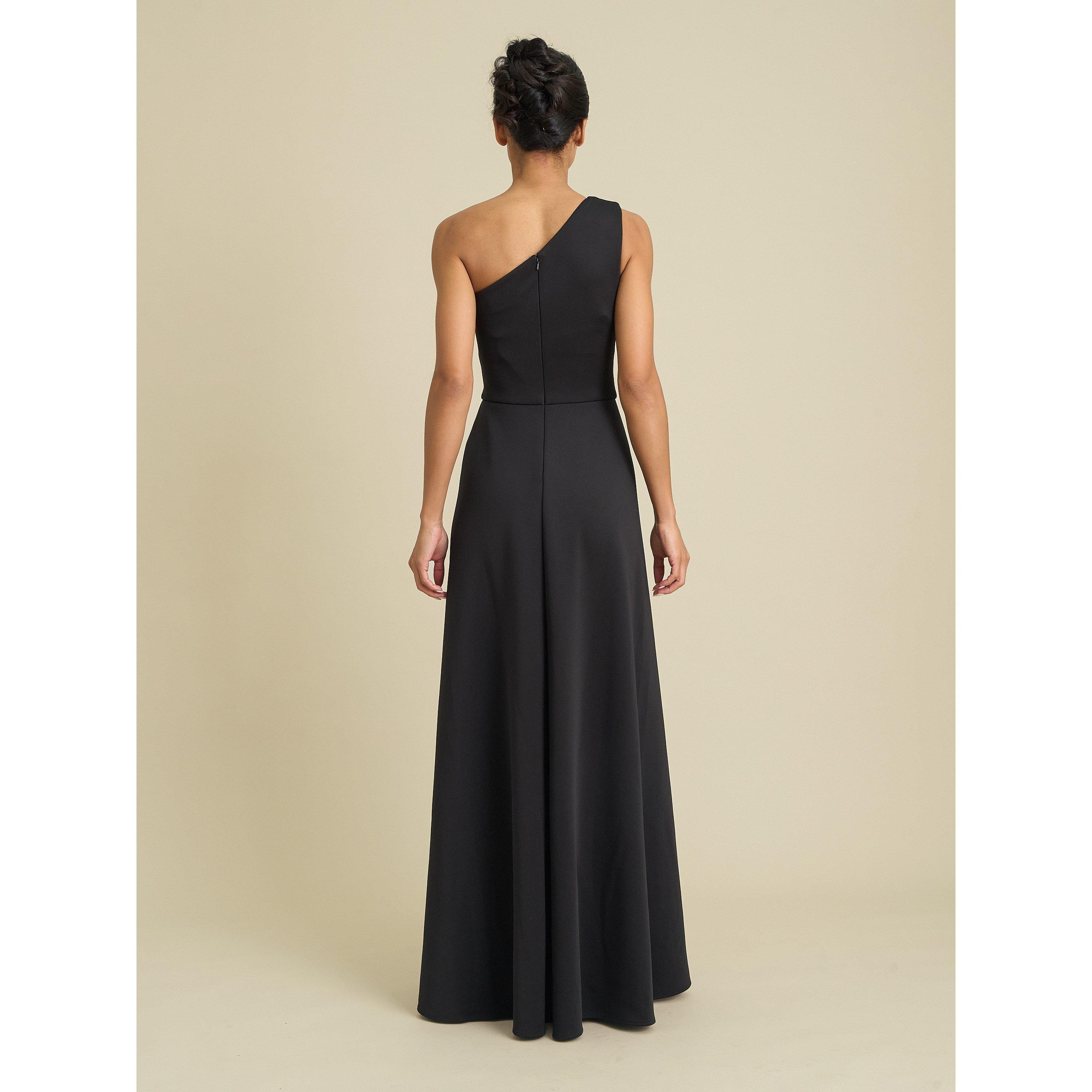 Black - Gina Bacconi - Madge One Shoulder Maxi Dress - 2