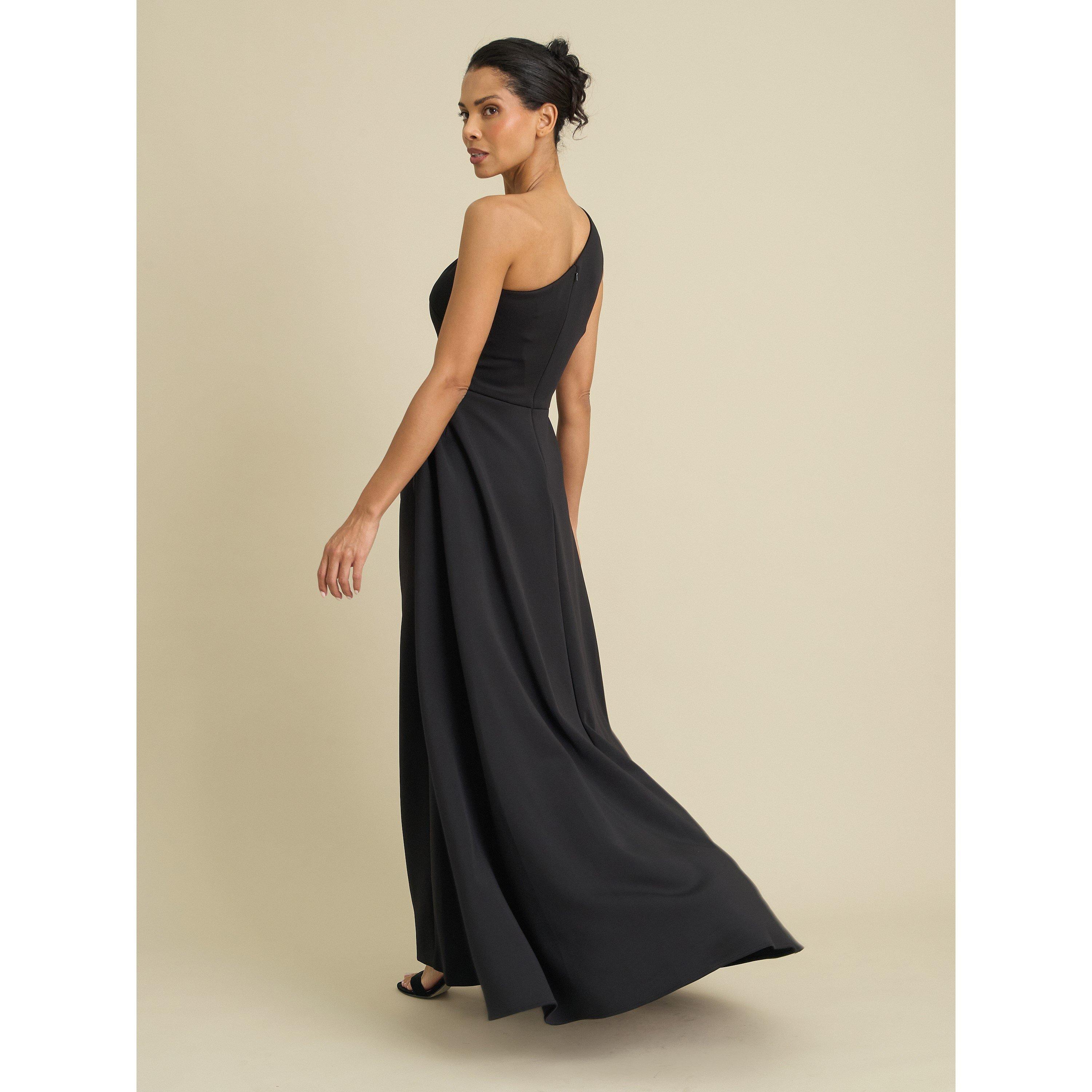 Black - Gina Bacconi - Madge One Shoulder Maxi Dress - 6