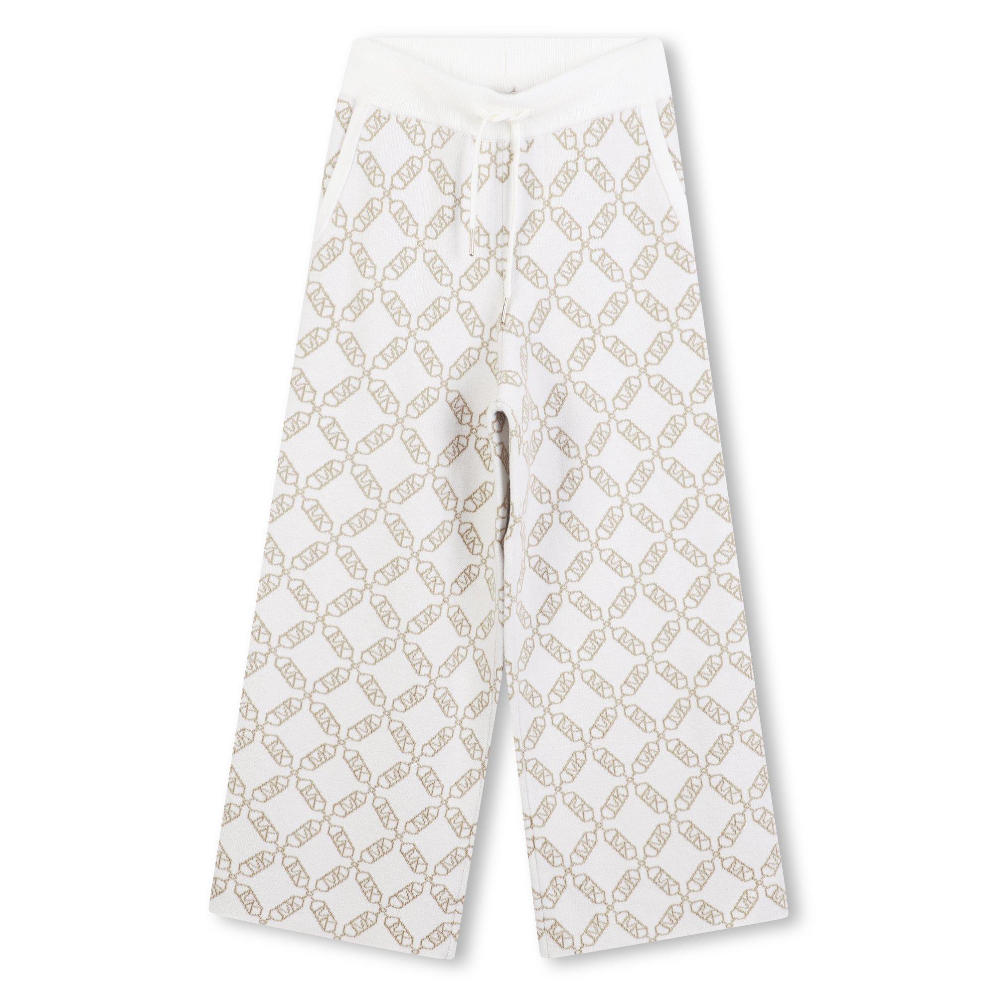 Michael Kors Girls Kids' Mk Knitted Trouser - Cream - 12Y