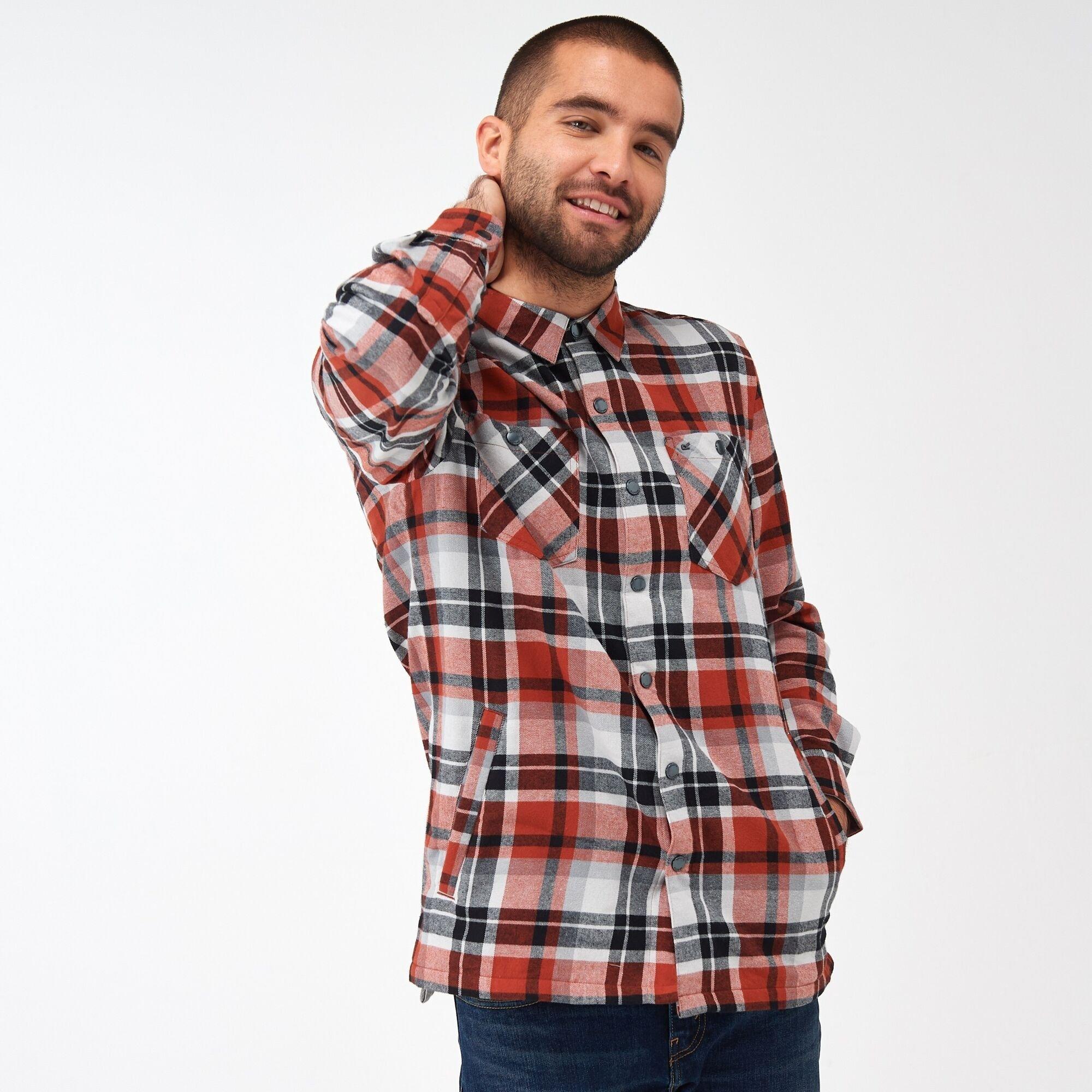Regatta Men's Thamos Checked Shirt - Burnt Henna Che - XXL