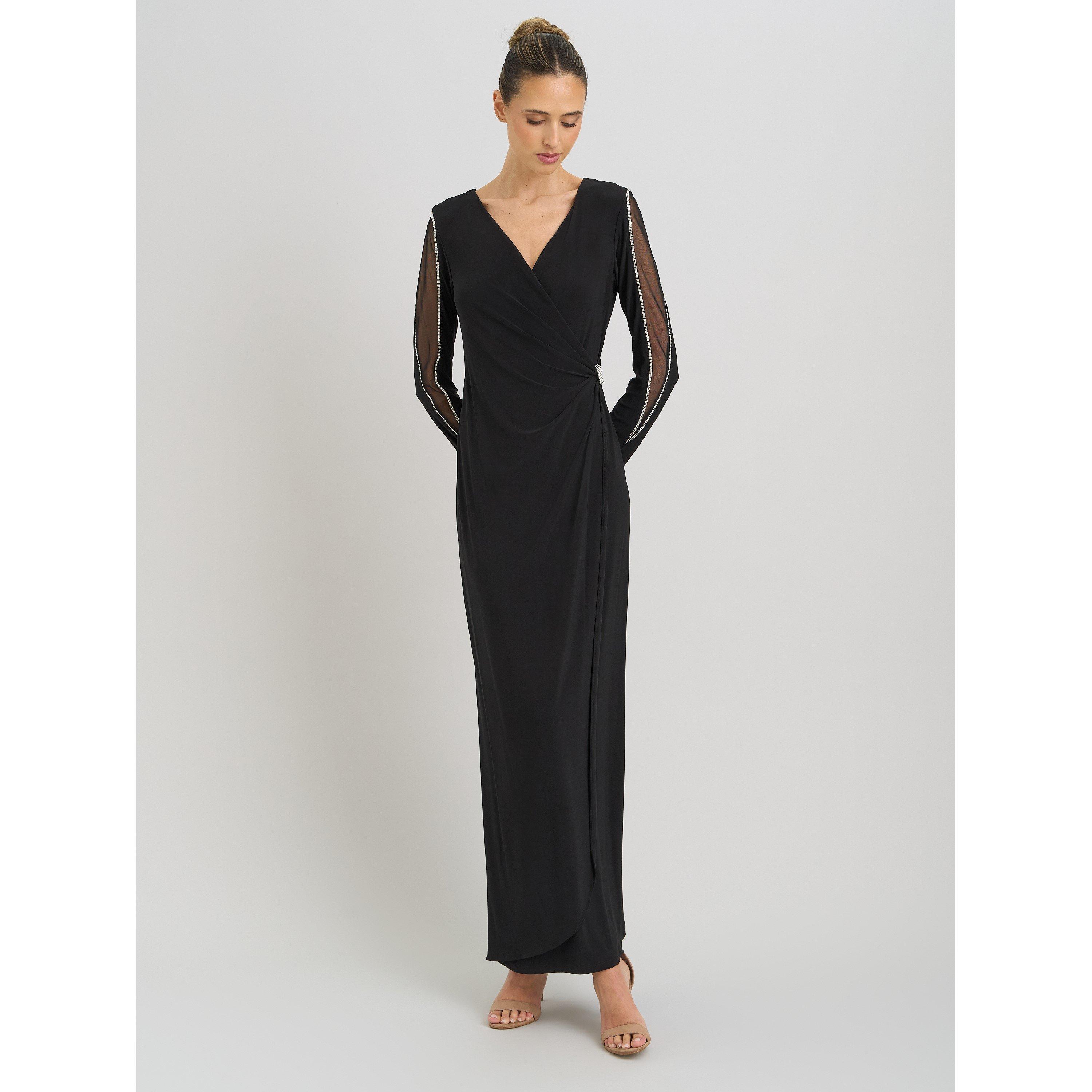 Black - Gina Bacconi - Stefanie Long Sleeve Maxi Dress - 3