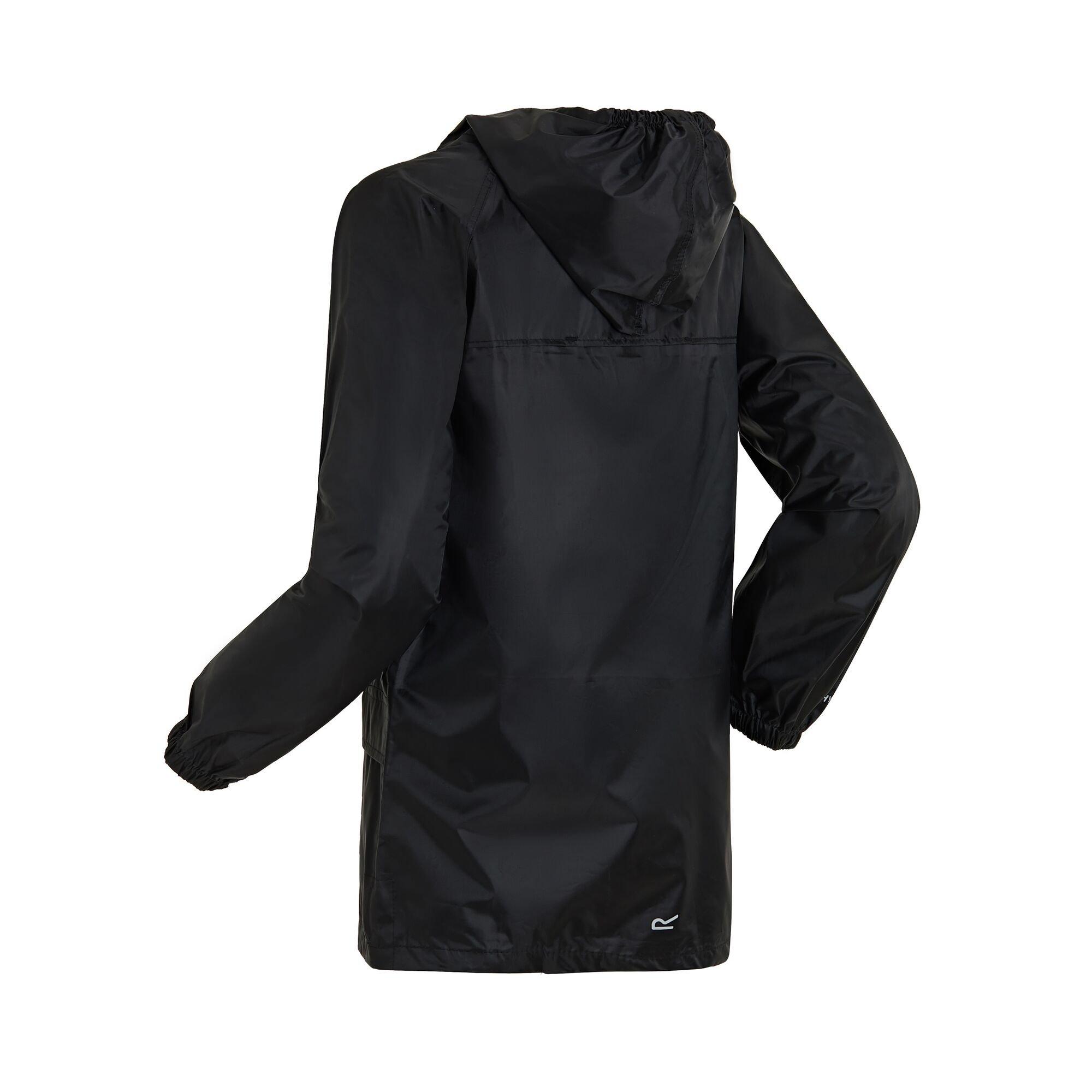 Black - Regatta - Unisex Kids Stormbreak Waterproof Long Sleeve Waterproof Jacket - 8