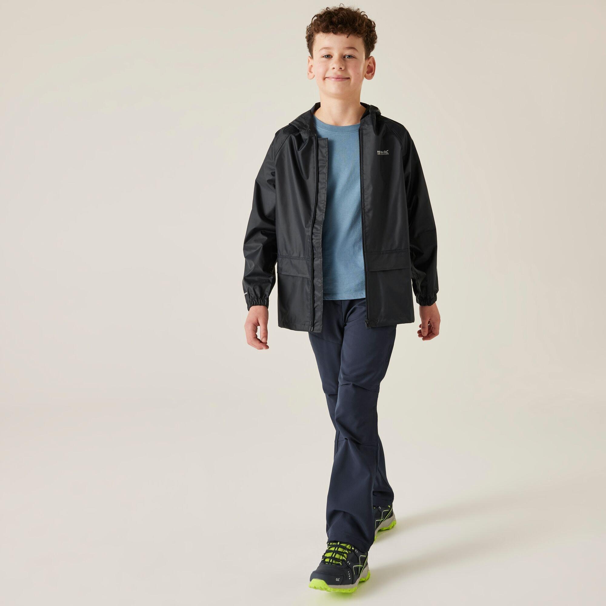 Navy - Regatta - Kids Stormbreak Waterproof Jacket - 3