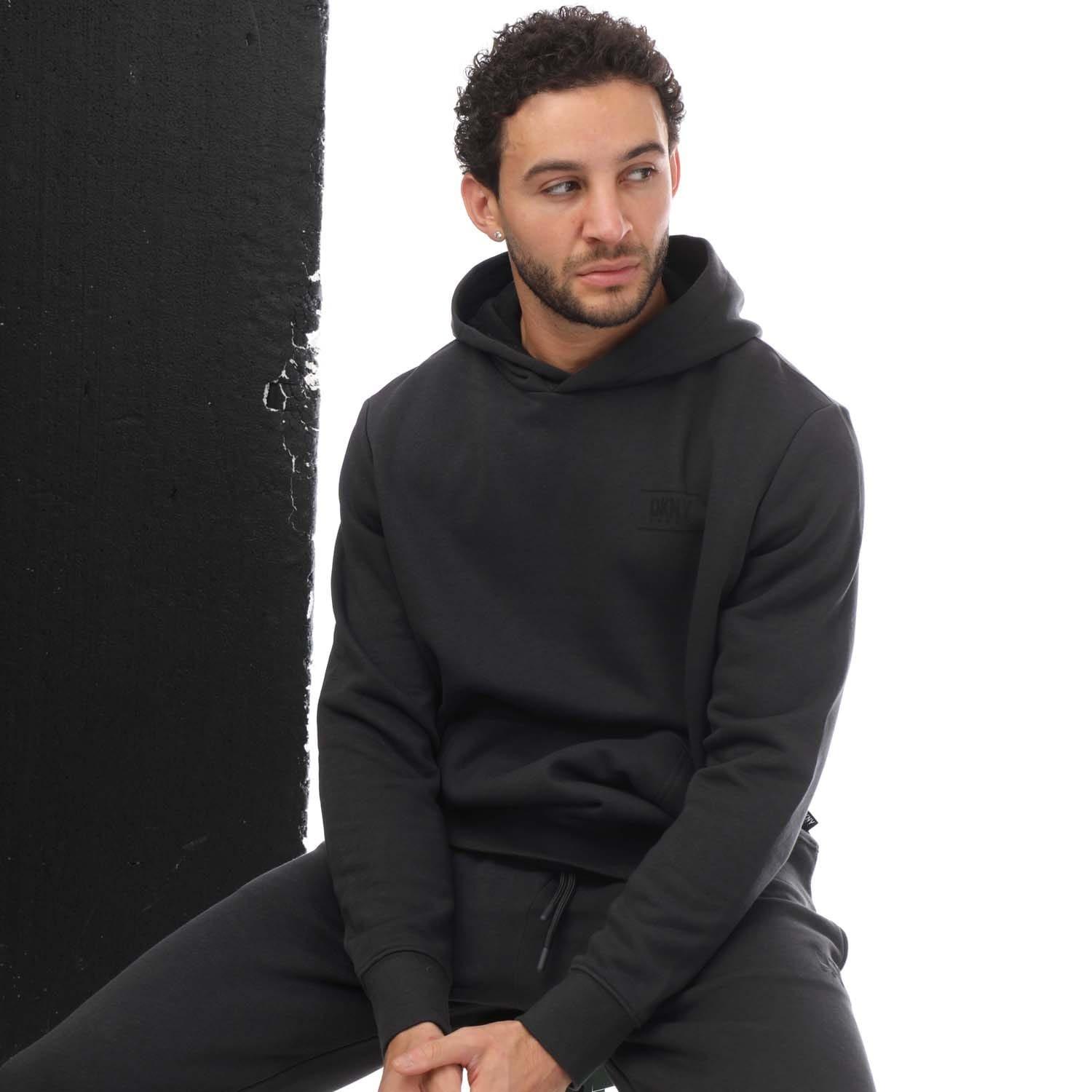 Charcoal - DKNY - Printed Logo Blackwater Hoodie - 4