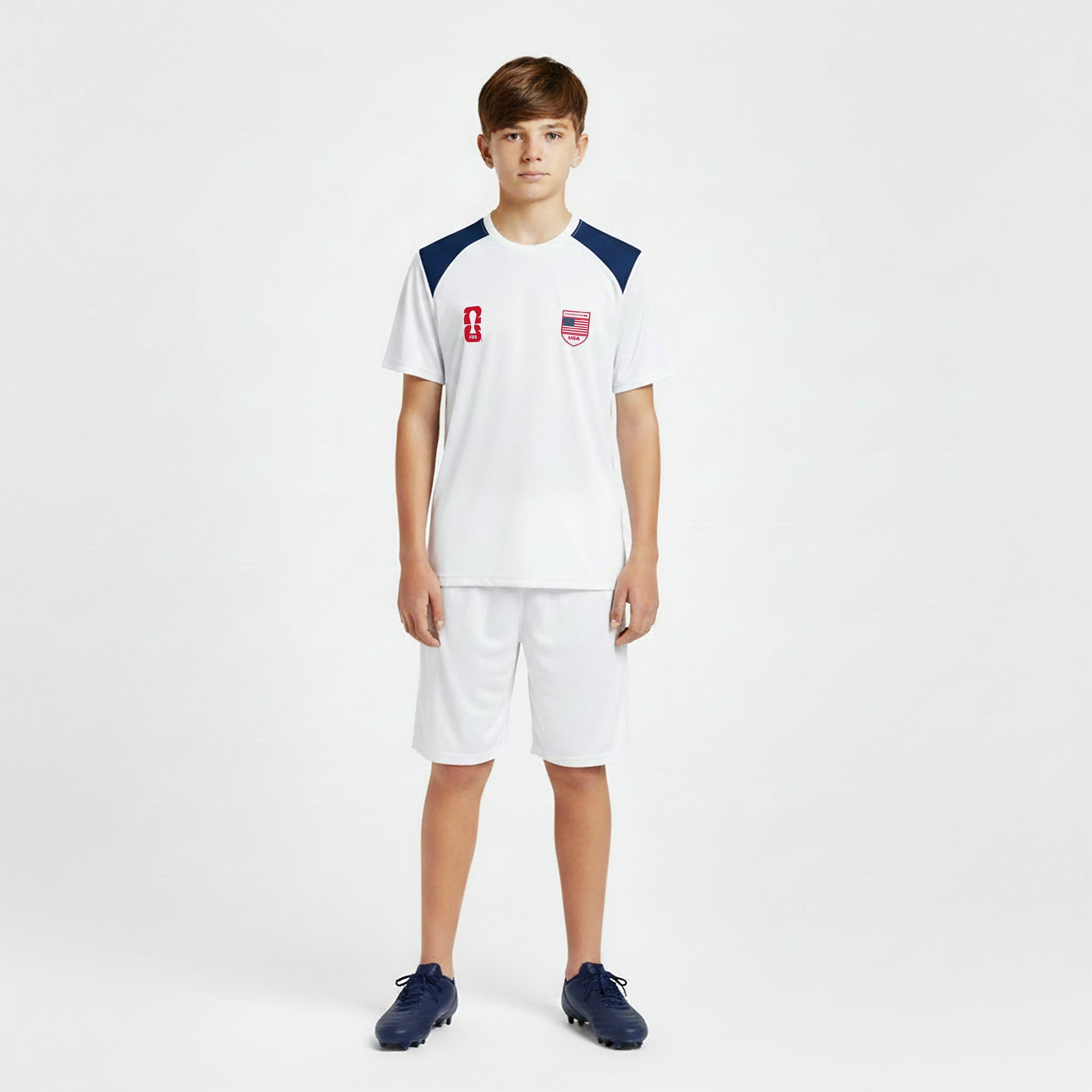 White - FIFA - Kids USA FIFA World Cup 2026™Short Sleeve T-Shirt - 3