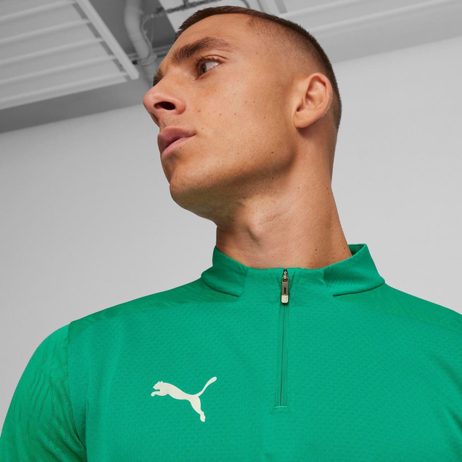 Green - Puma - TeamFINAL Training quarter Zip Top - 7