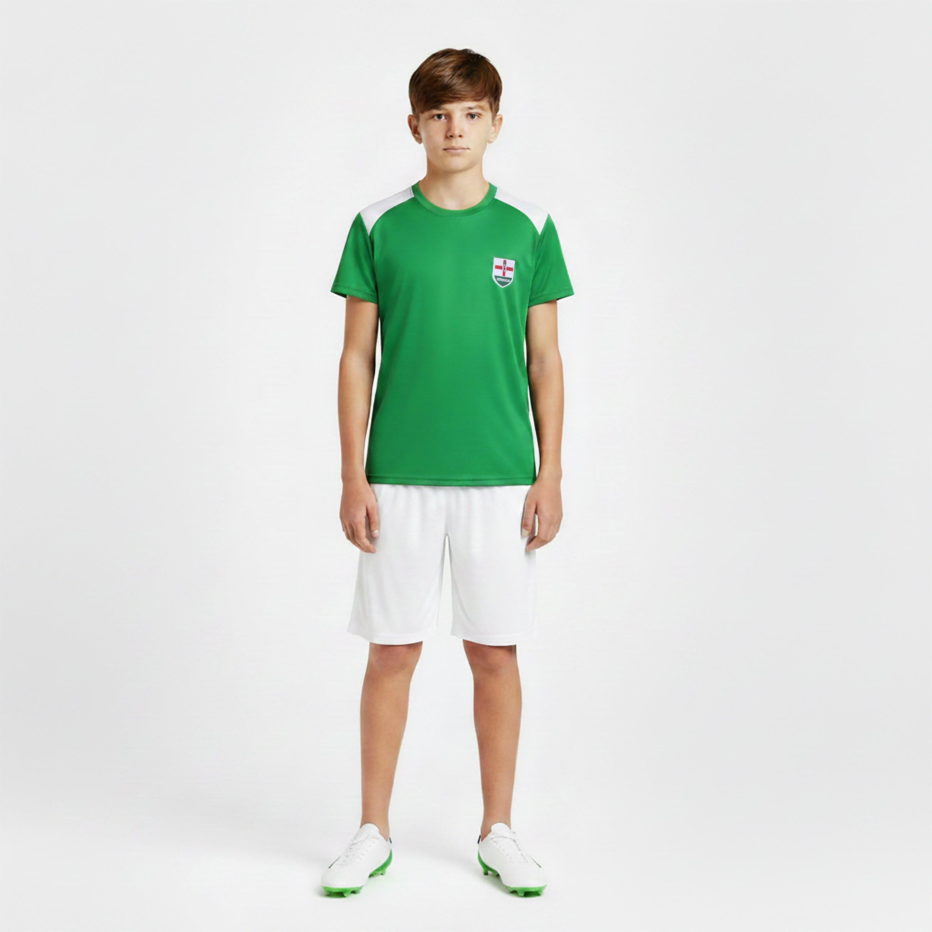 Green - FIFA - Kids Northern Ireland Short Sleeve T-Shirt - 3