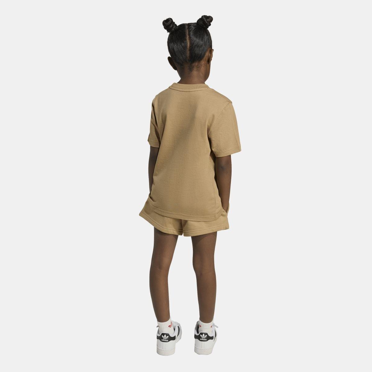 Brown - adidas Originals - Shorts & T-Shirt Set - 5