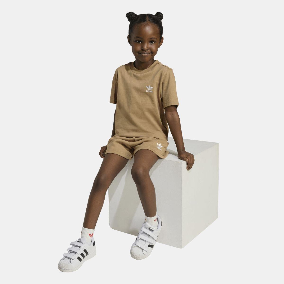 Brown - adidas Originals - Shorts & T-Shirt Set - 6