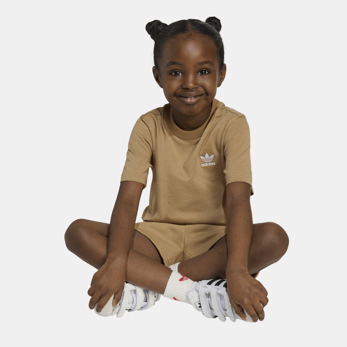 Brown - adidas Originals - Shorts & T-Shirt Set - 8