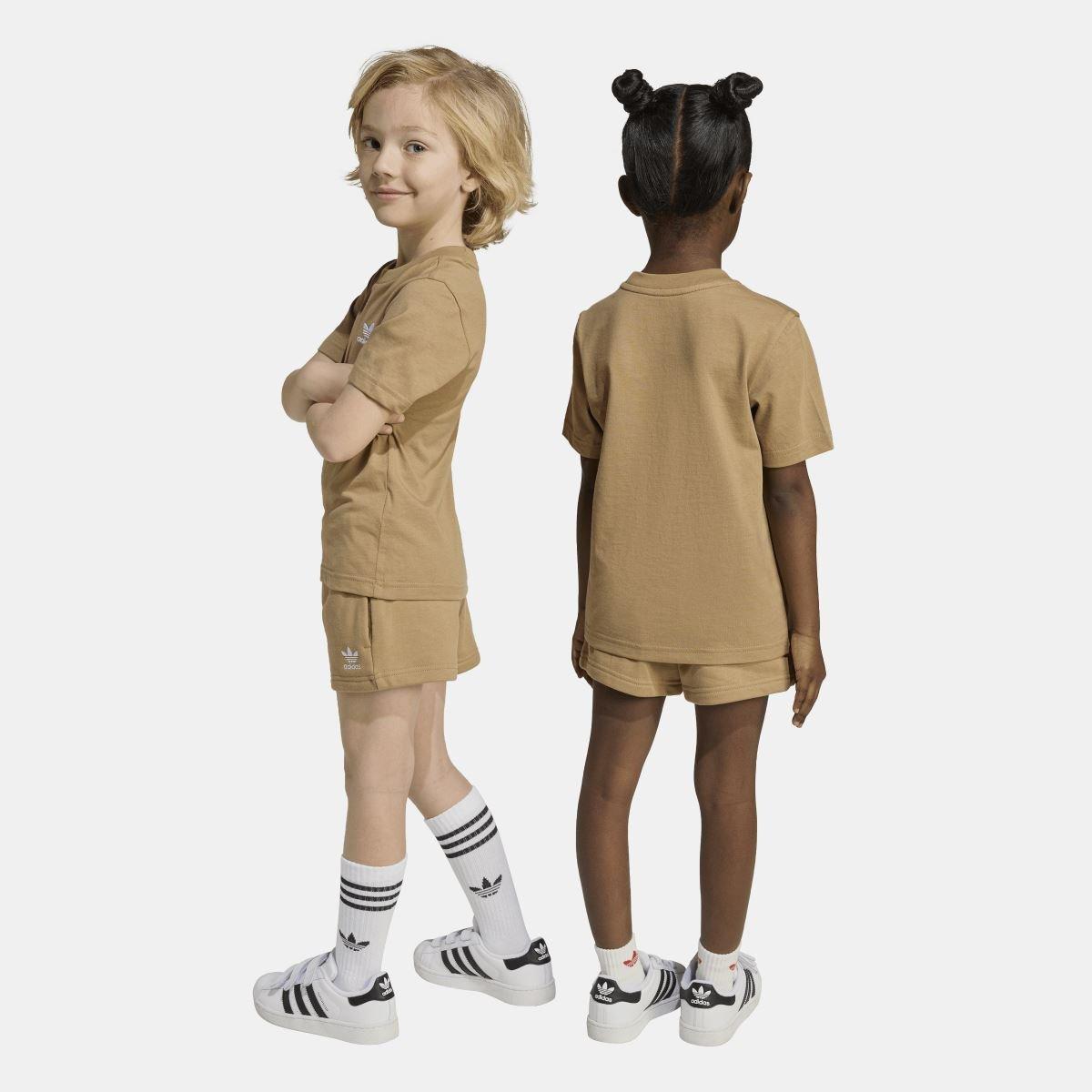 Brown - adidas Originals - Shorts & T-Shirt Set - 9