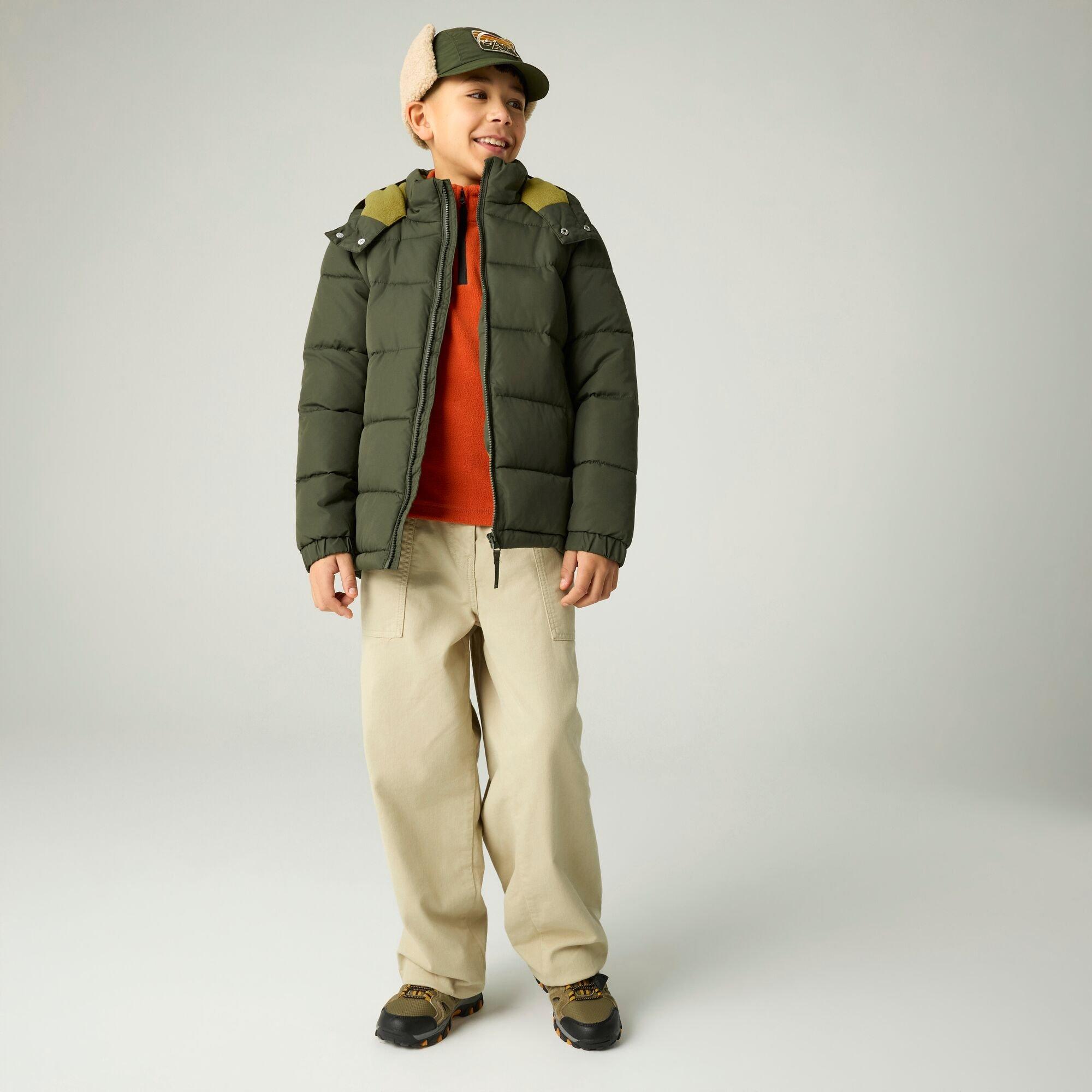 Dark Khaki(Wood - Regatta - Kids Rover Insulated Jacket - 3