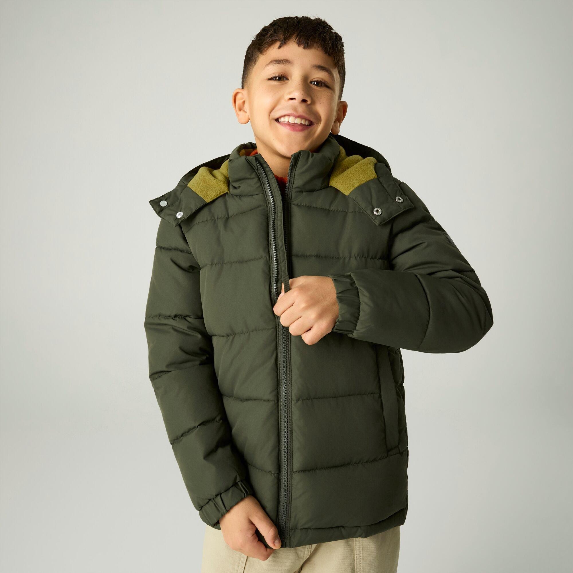 Dark Khaki(Wood - Regatta - Kids Rover Insulated Jacket - 4