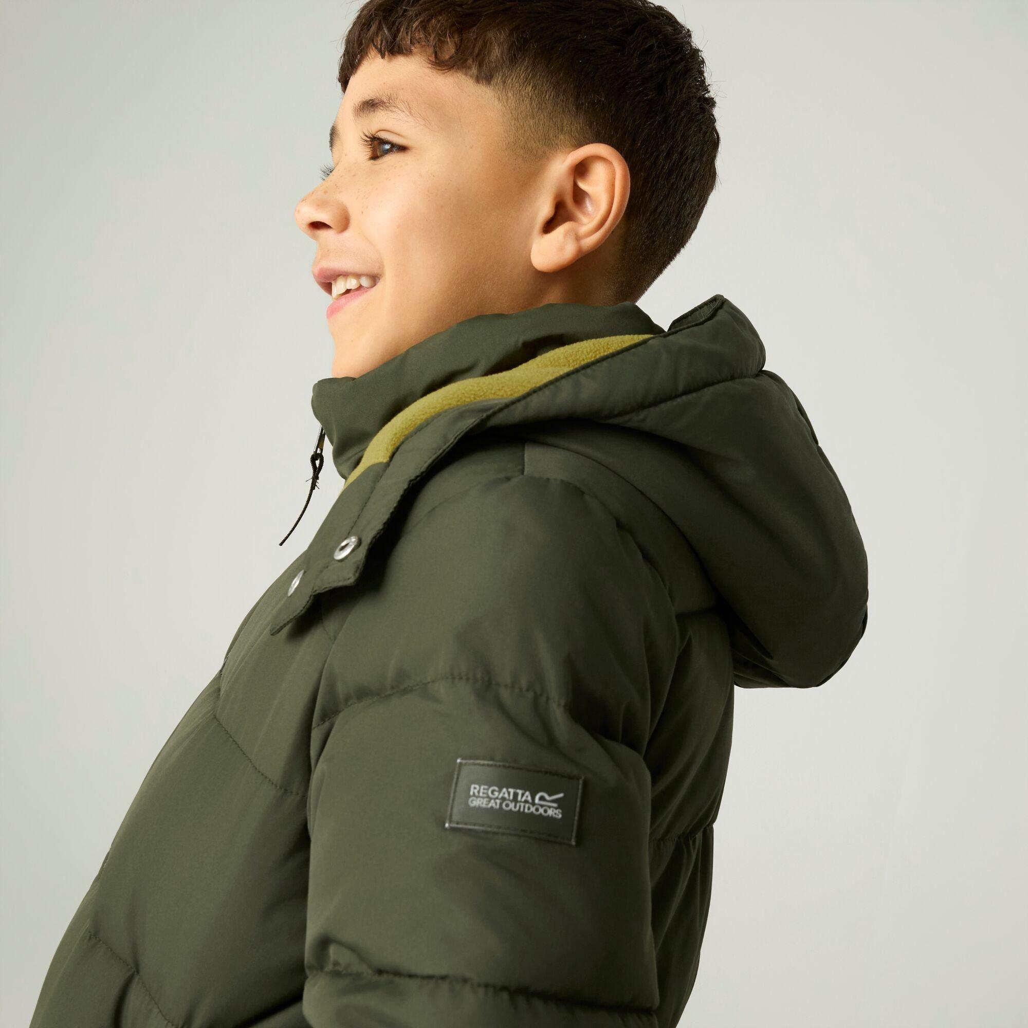 Dark Khaki(Wood - Regatta - Kids Rover Insulated Jacket - 7