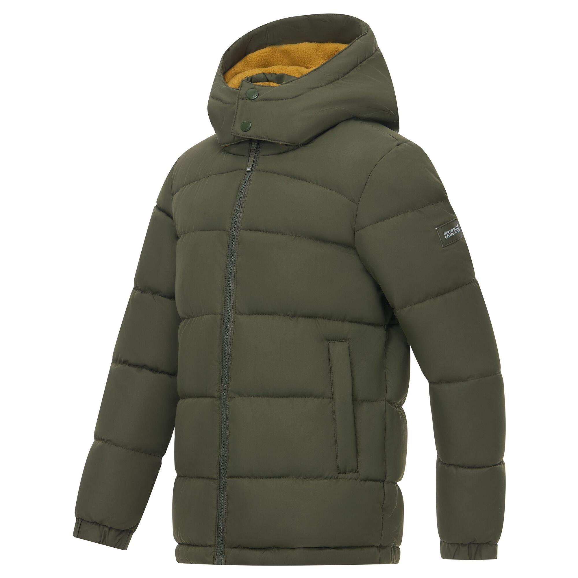 Dark Khaki(Wood - Regatta - Kids Rover Insulated Jacket - 10