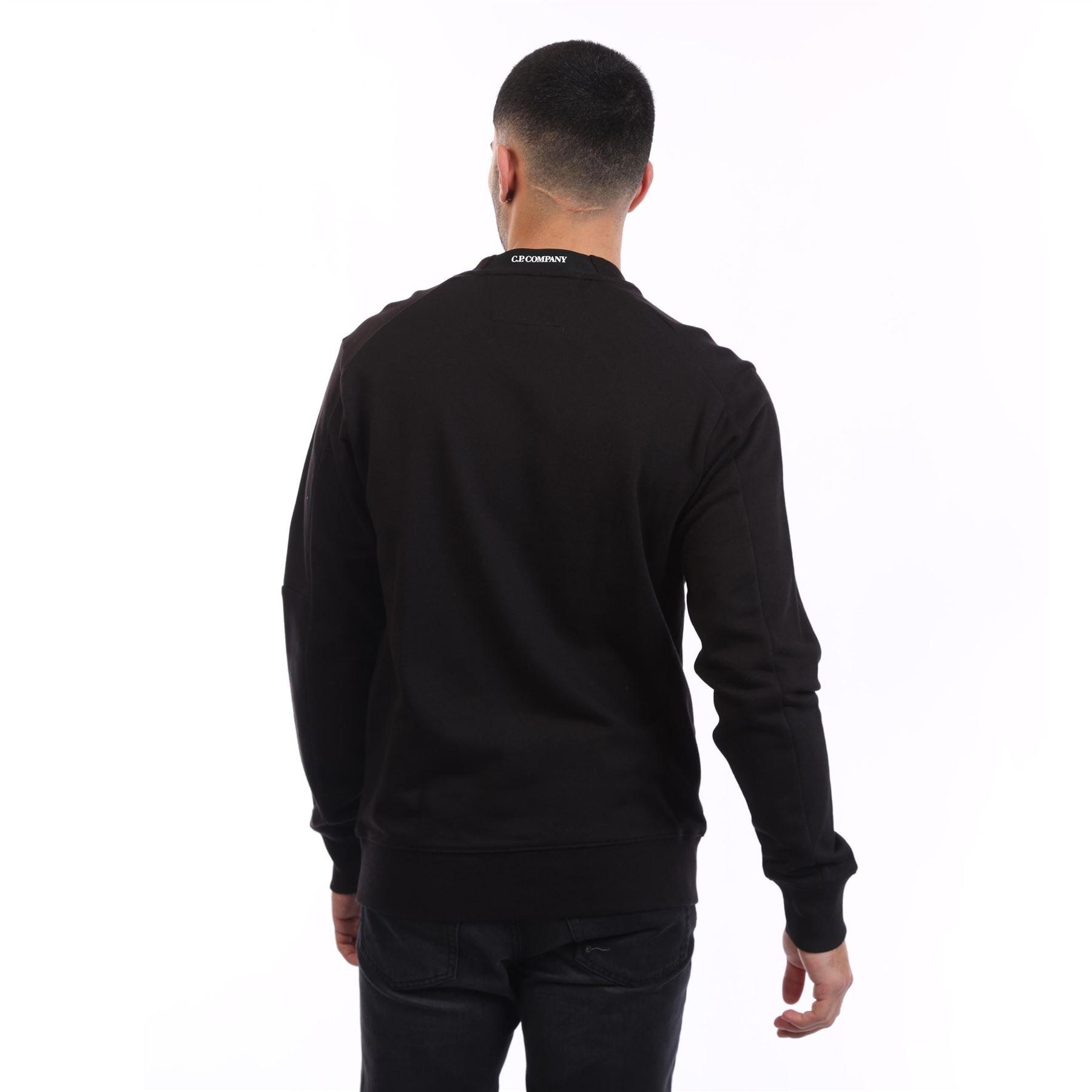 Black - CP Company - Mercerized 30/2 Jersey Twisted Logo T-Shirt - 4