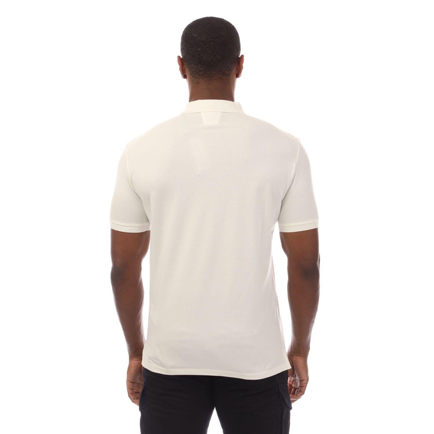 White - CP Company - Stretch Piquet Logo Polo Shirt - 2