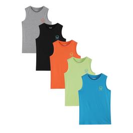 Studio Older Boys 5 Pack Essential Vests