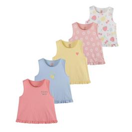 Be You Studio Younger Girl 5 Pack Vest Tops