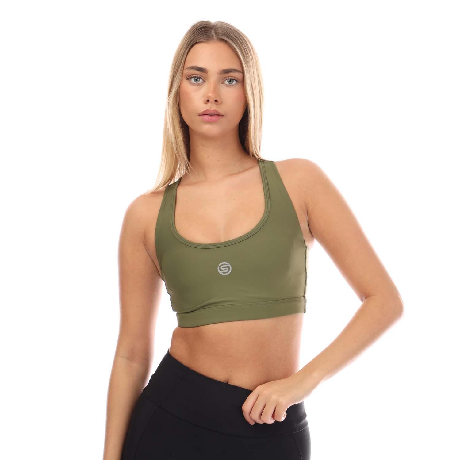 Khaki - Skins - Series-3 Active Bra - 3