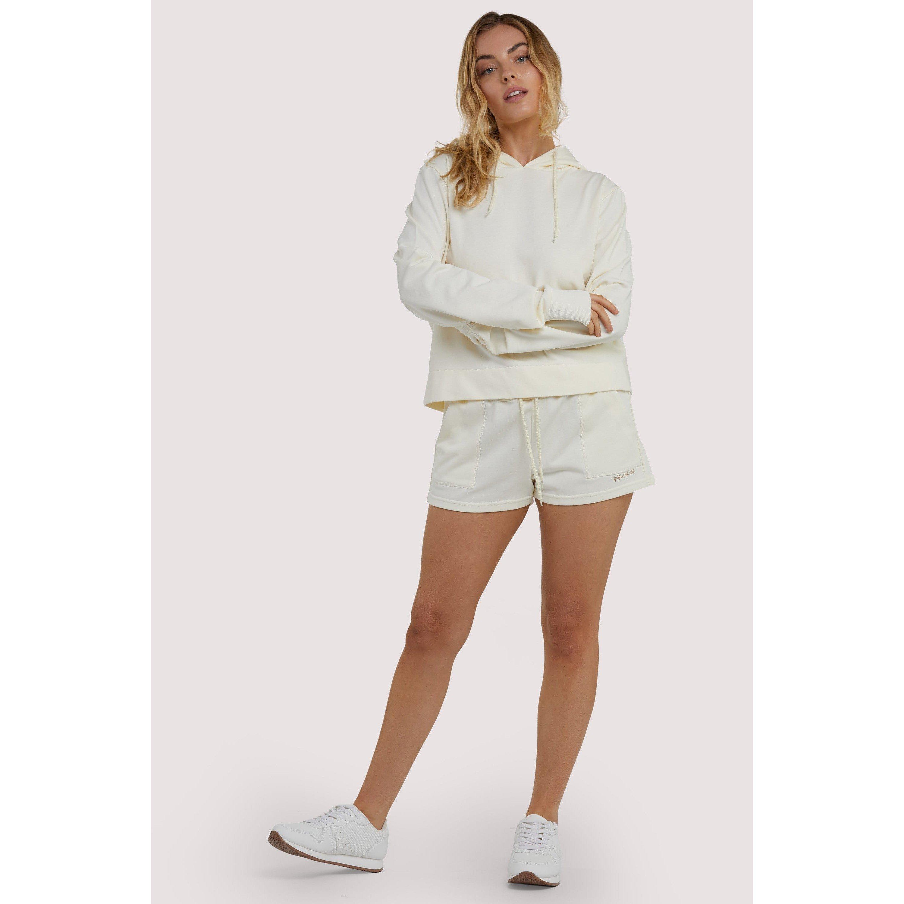 White - Wolf and Whistle - Winter White Hooded Top - 3