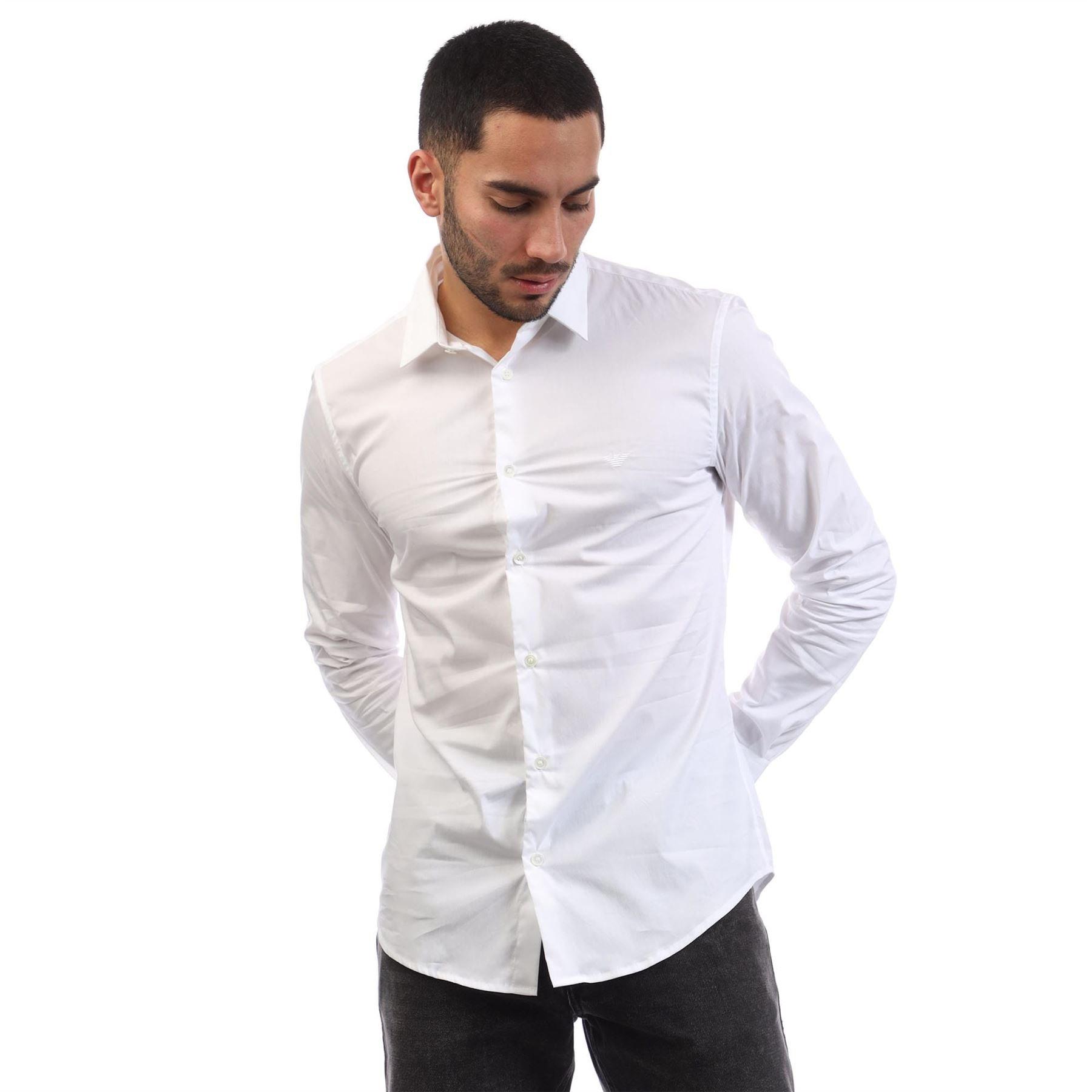 White - Emporio Armani - Stretch Nylon-Blend Shirt - 1