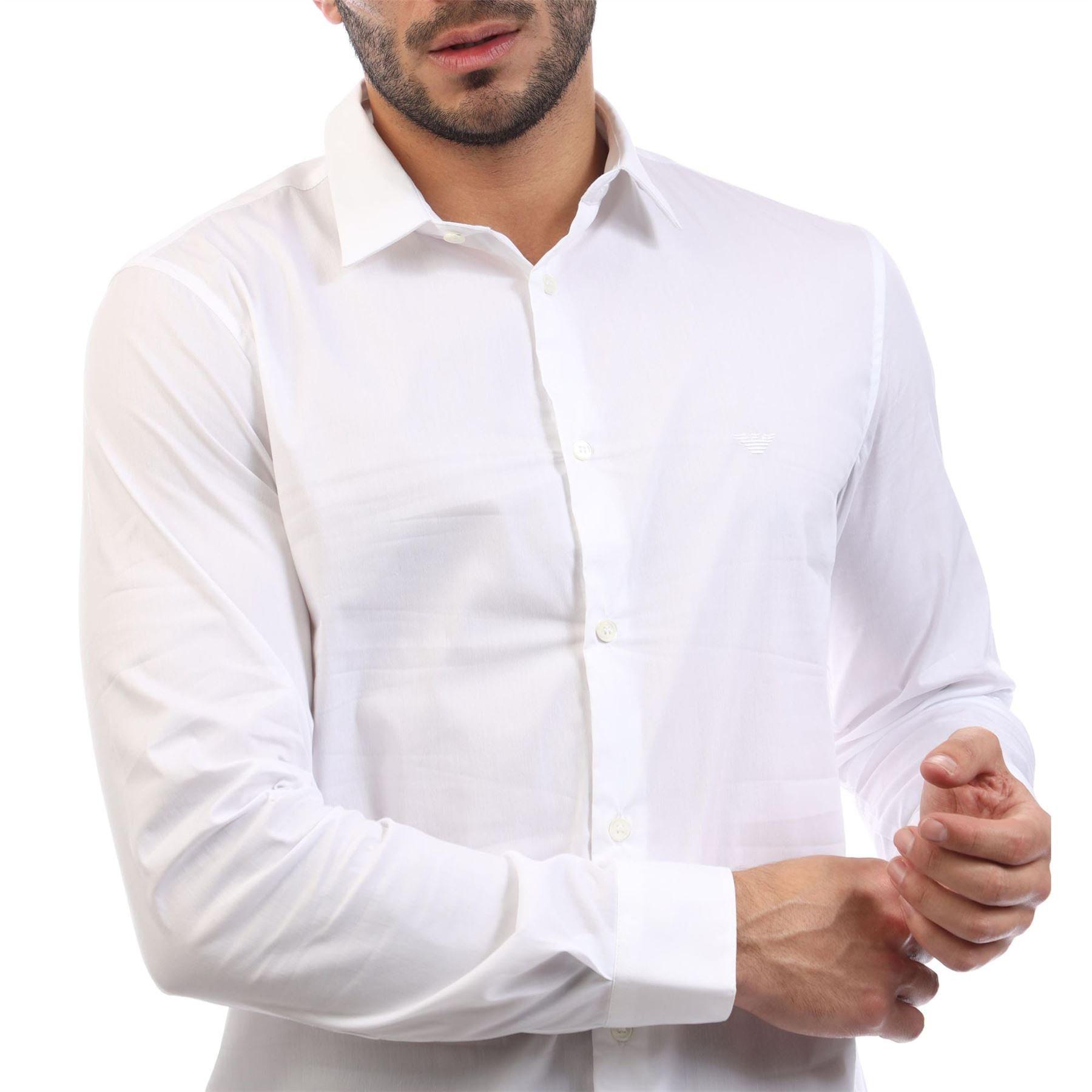 White - Emporio Armani - Stretch Nylon-Blend Shirt - 3