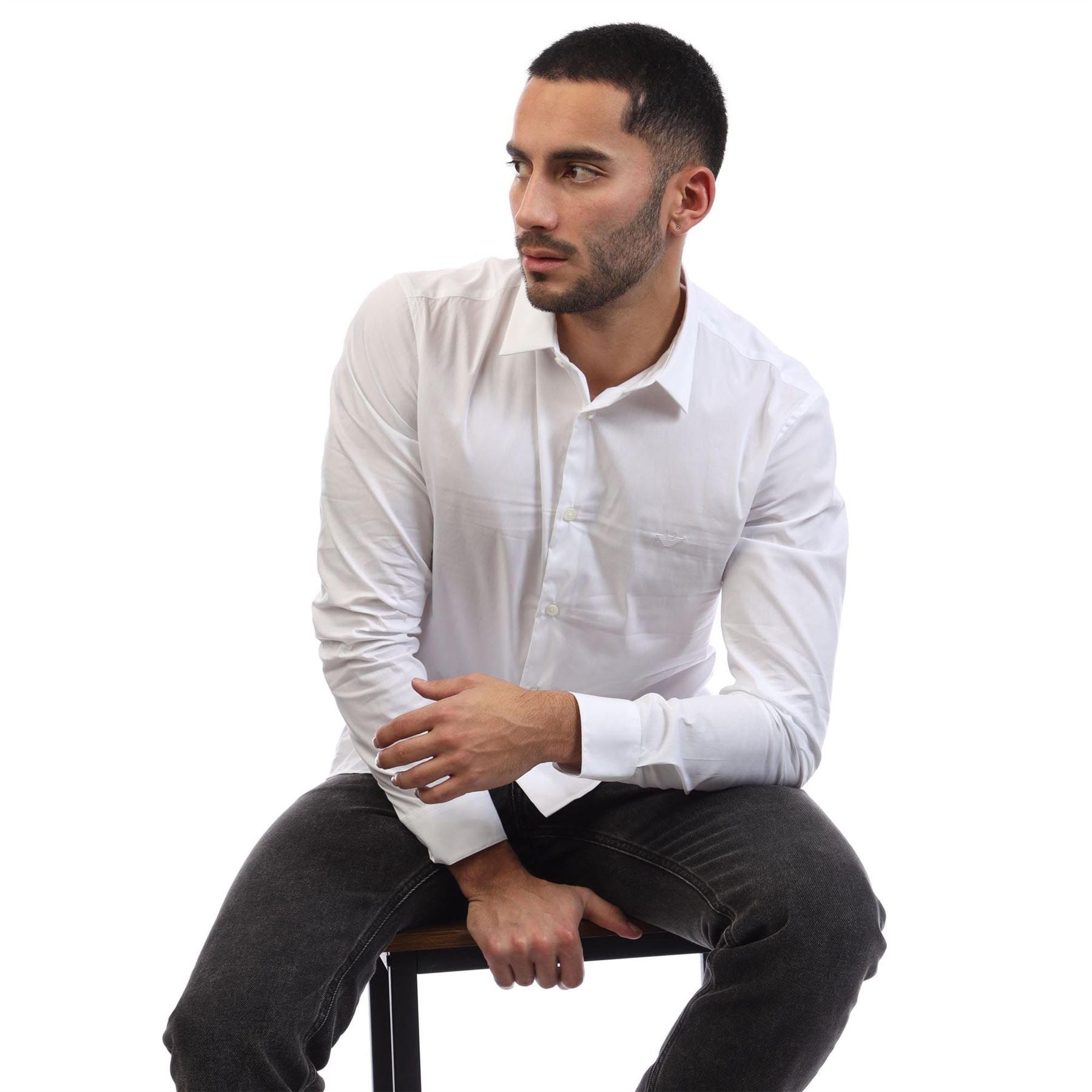 White - Emporio Armani - Stretch Nylon-Blend Shirt - 4